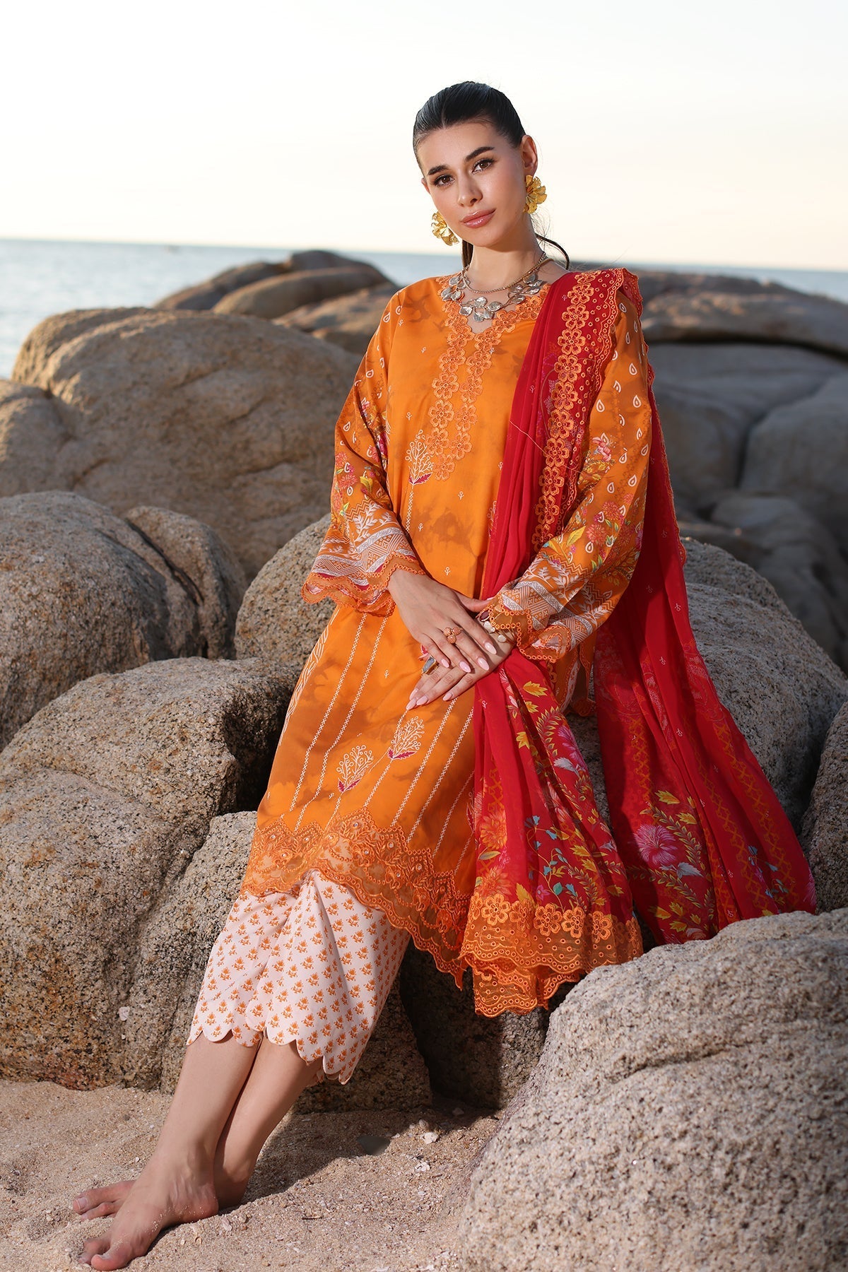 Charizma | Lawn Collection 24 | AS4-07 - Official Charizma - Agha Fabrics UK