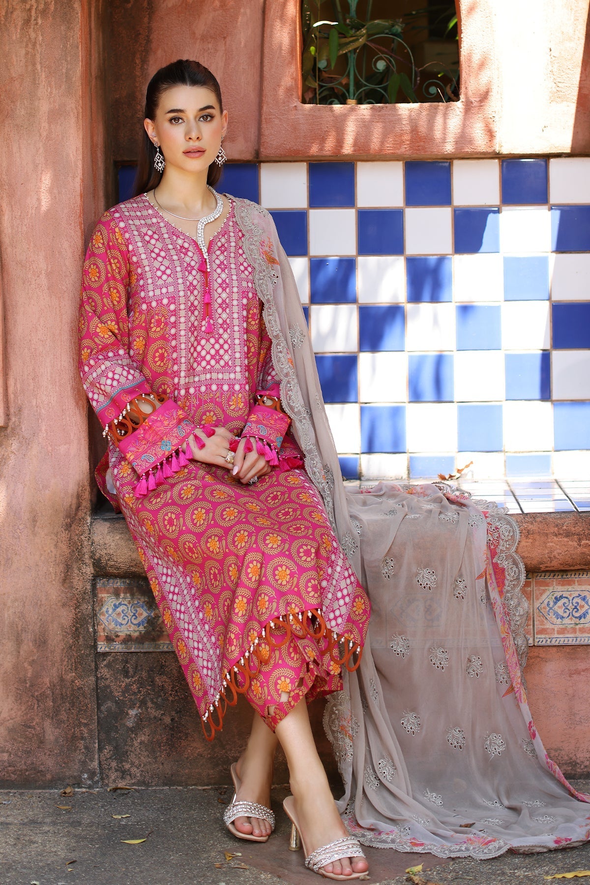 Charizma | Lawn Collection 24 | AS4-19 - Official Charizma - Agha Fabrics UK