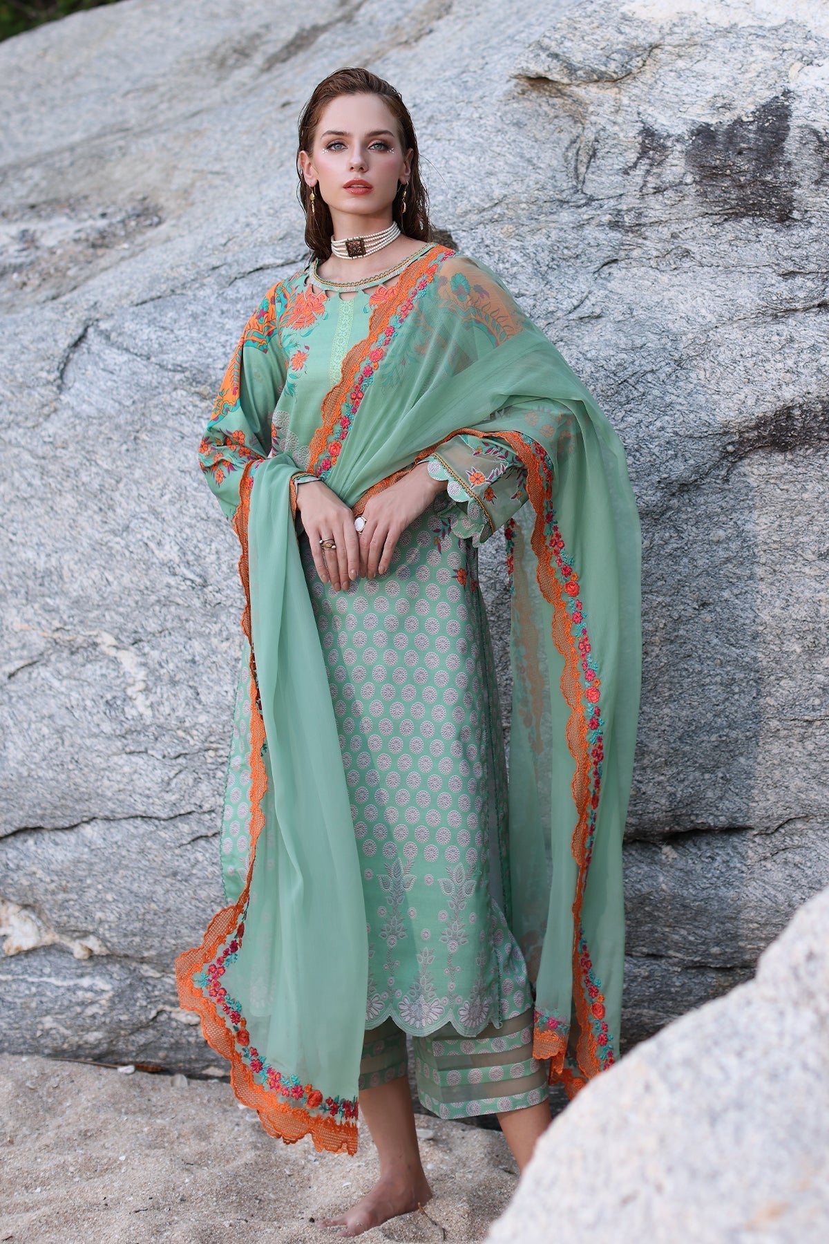 Charizma | Lawn Collection 24 | AS4-26 - Official Charizma - Agha Fabrics UK