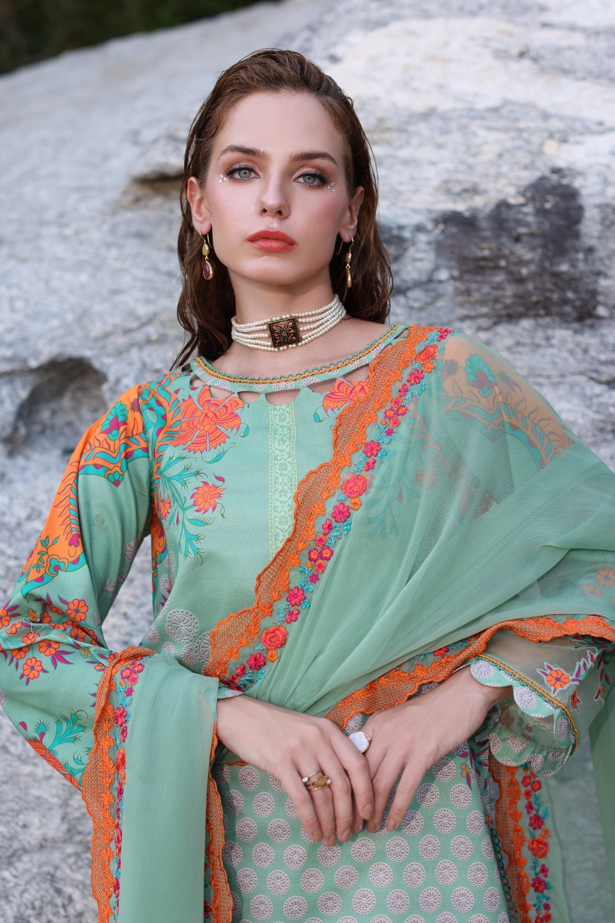 Charizma | Lawn Collection 24 | AS4-26 - Official Charizma - Agha Fabrics UK