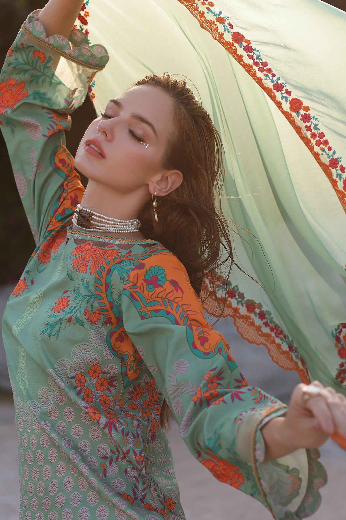 Charizma | Lawn Collection 24 | AS4-26 - Official Charizma - Agha Fabrics UK