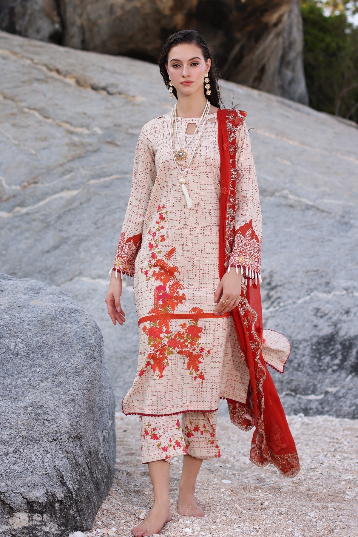 Charizma | Lawn Collection 24 | AS4-24 - Official Charizma - Agha Fabrics UK