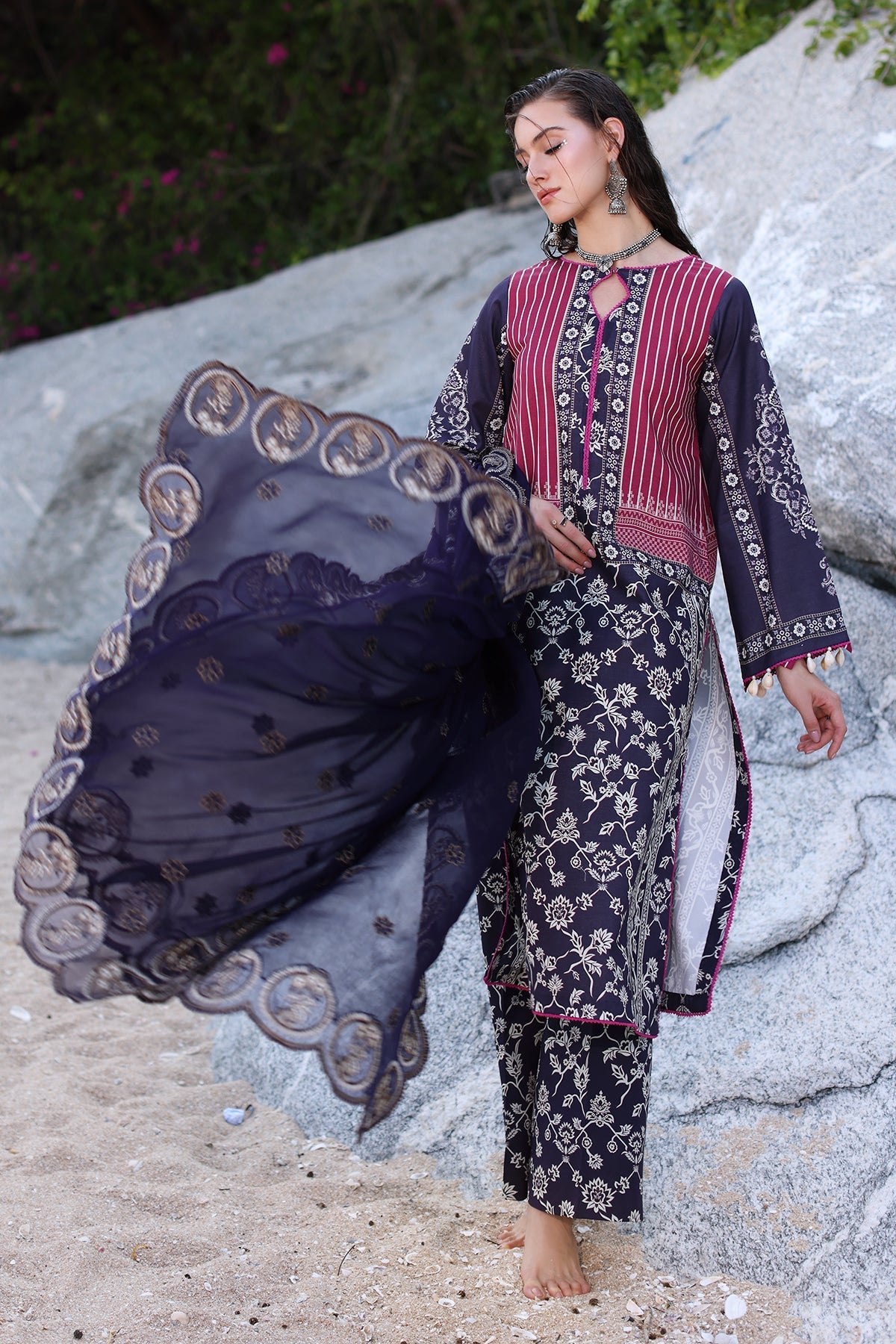 Charizma | Lawn Collection 24 | AS4-23 - Official Charizma - Agha Fabrics UK