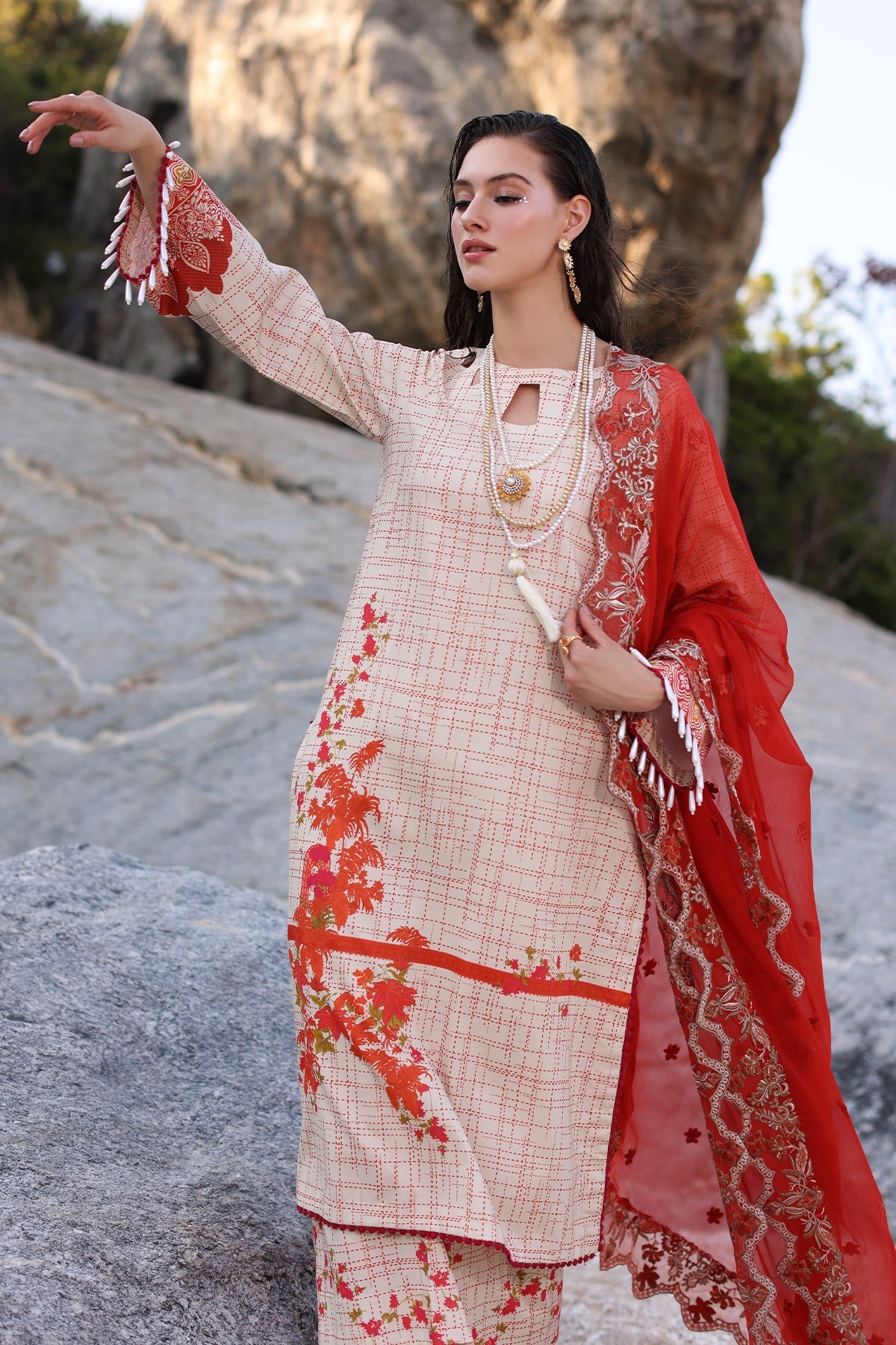 Charizma | Lawn Collection 24 | AS4-24 - Official Charizma - Agha Fabrics UK