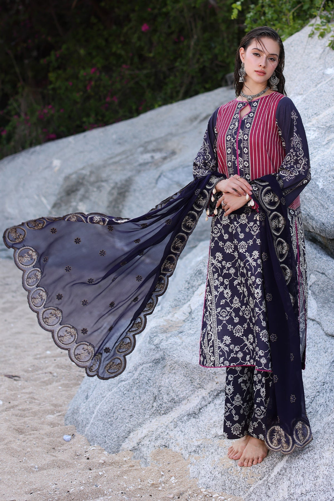 Charizma | Lawn Collection 24 | AS4-23 - Official Charizma - Agha Fabrics UK
