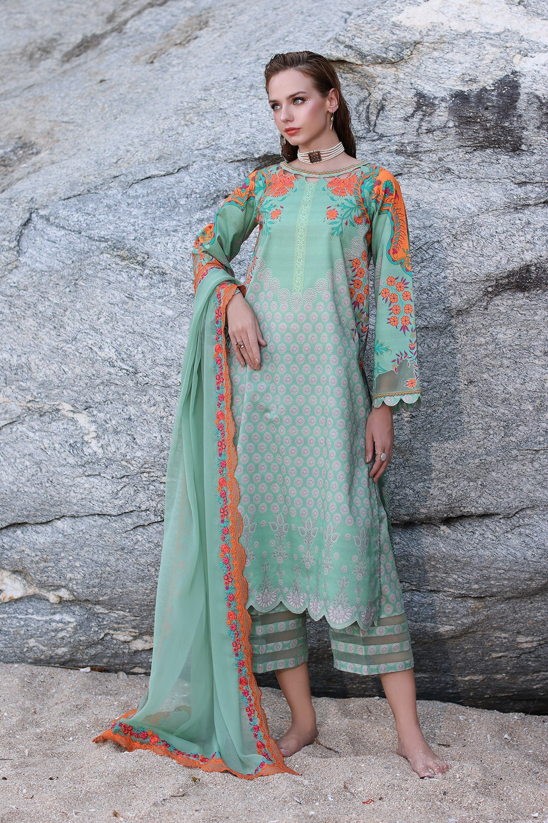 Charizma | Lawn Collection 24 | AS4-26 - Official Charizma - Agha Fabrics UK