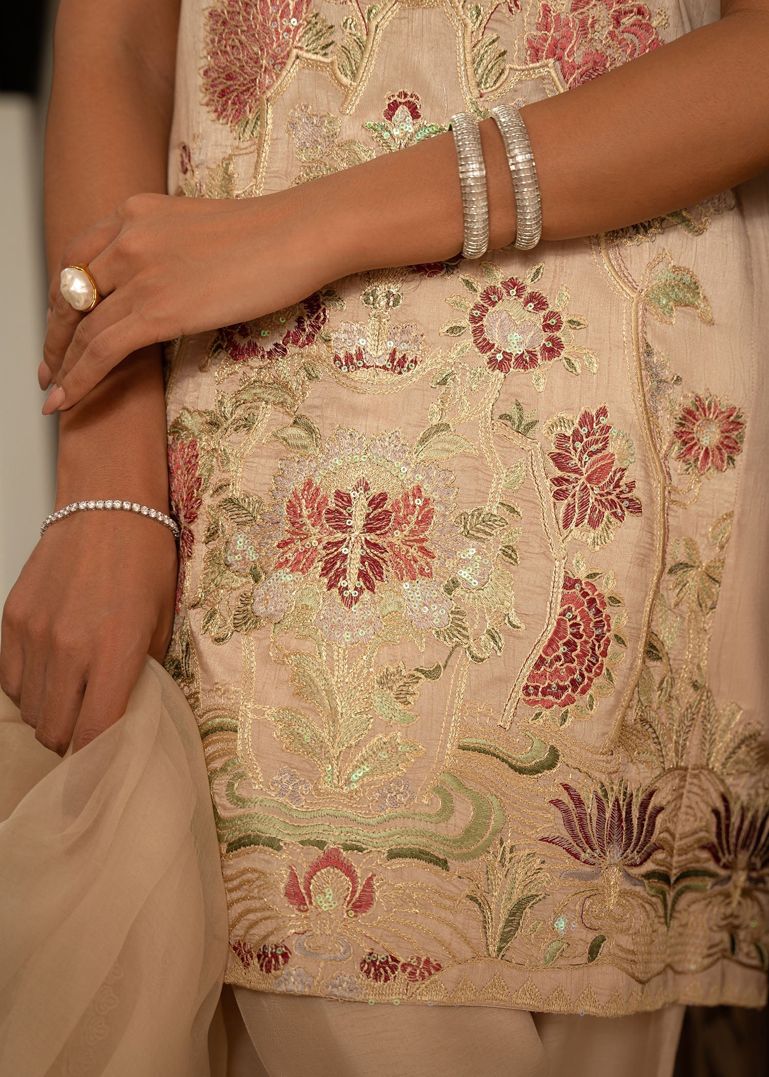 Sadaf Fawad Khan | Mehrma Wedding Formals | Sand storm