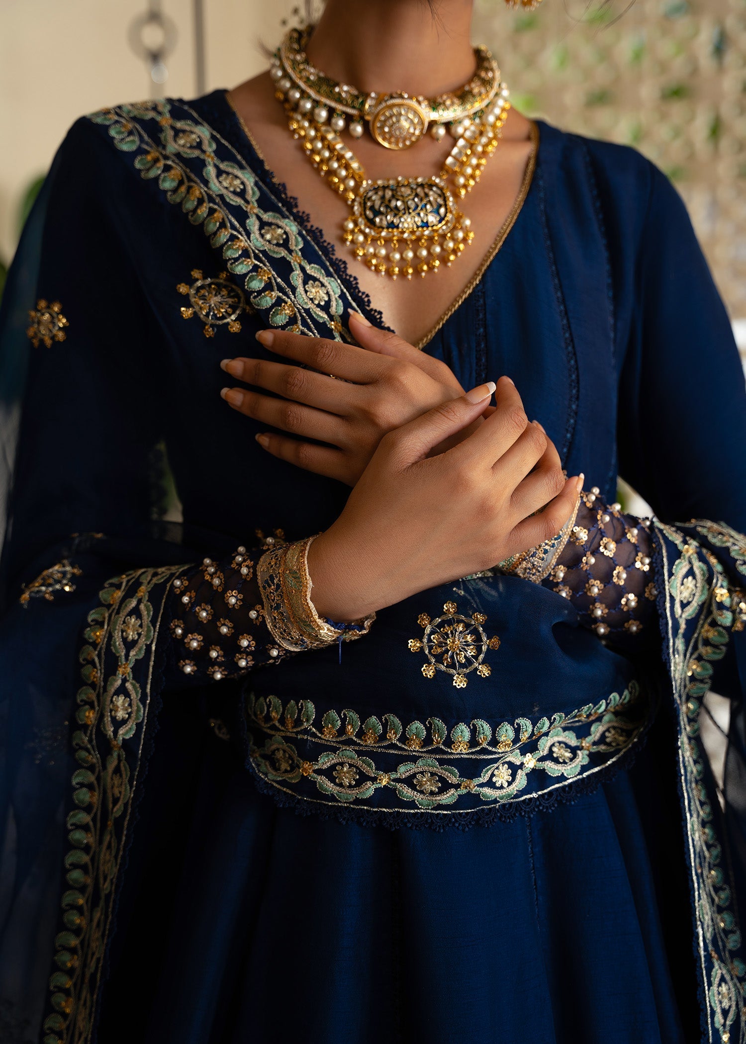 Sadaf Fawad Khan | Mehrma Wedding Formals | Midnight Sky