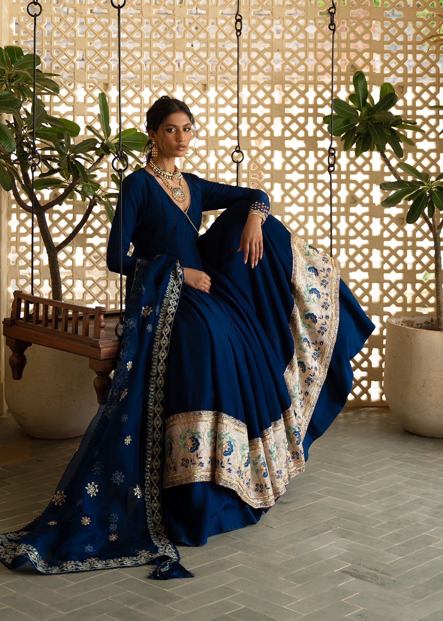 Sadaf Fawad Khan | Mehrma Wedding Formals | Midnight Sky