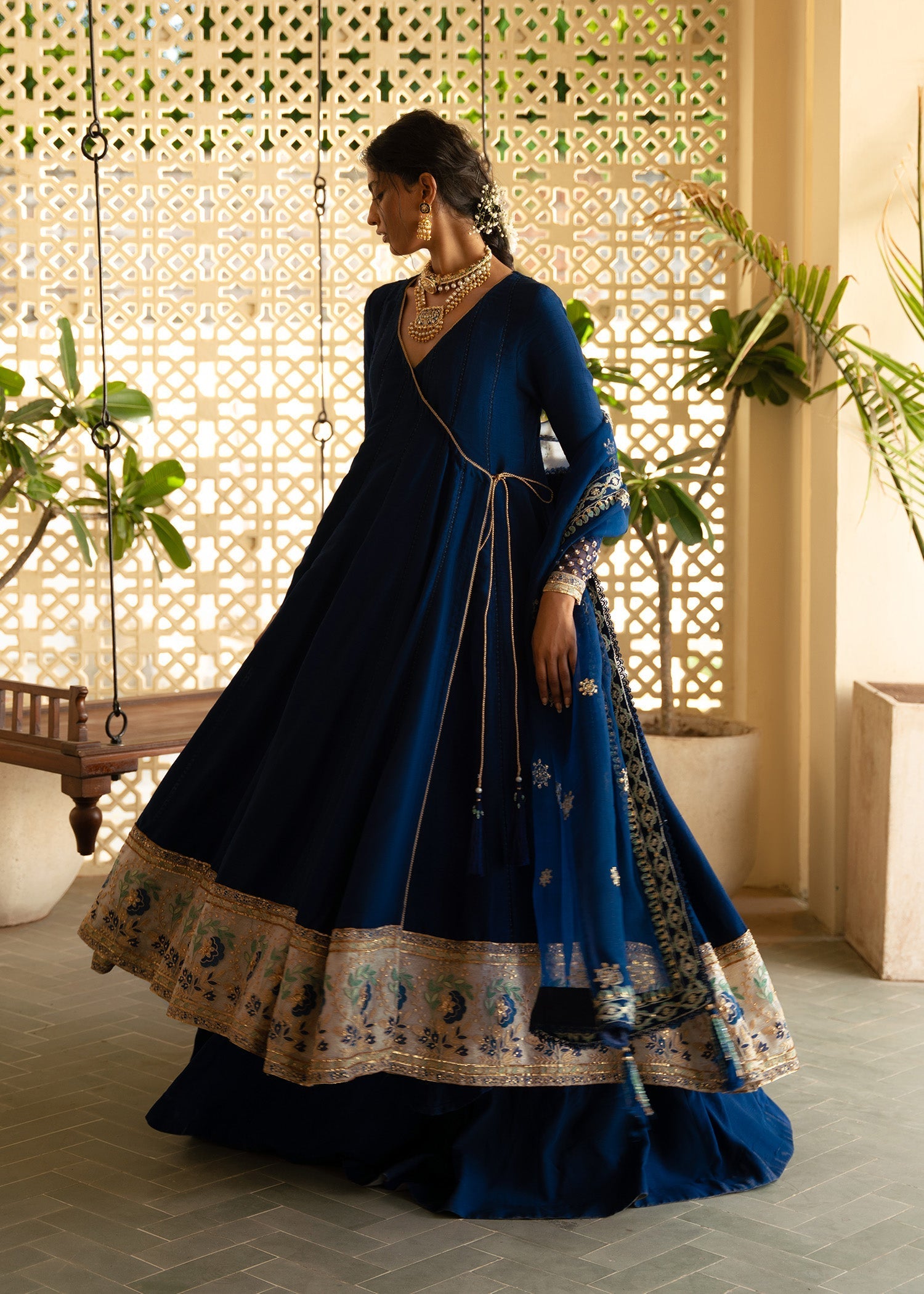 Sadaf Fawad Khan | Mehrma Wedding Formals | Midnight Sky