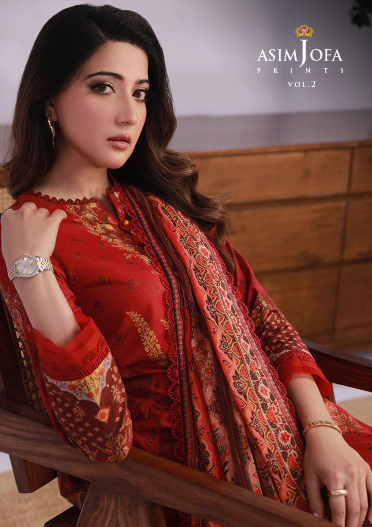 Lawn Collection - Asim Jofa - Basic - Print - 3 Pcs - AJBP#32 - Official Asim Jofa - Agha Fabrics UK