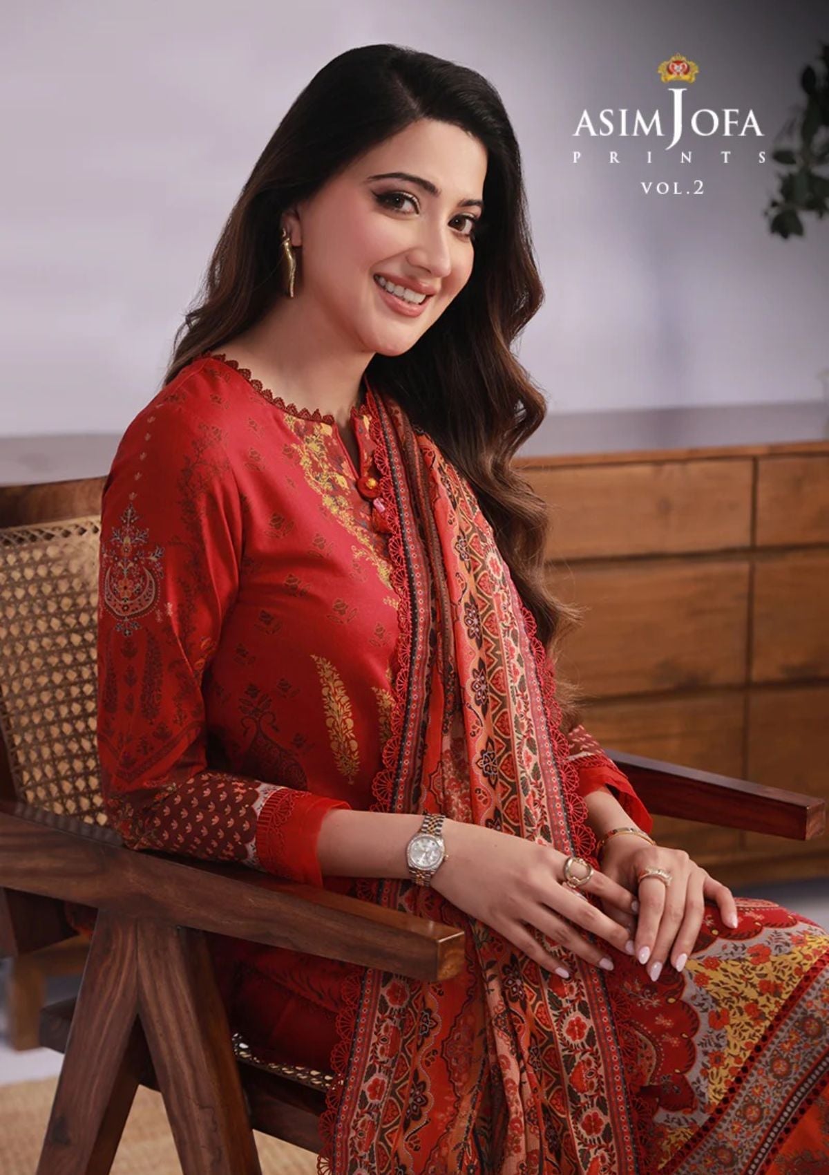 Lawn Collection - Asim Jofa - Basic - Print - 3 Pcs - AJBP#32 - Official Asim Jofa - Agha Fabrics UK