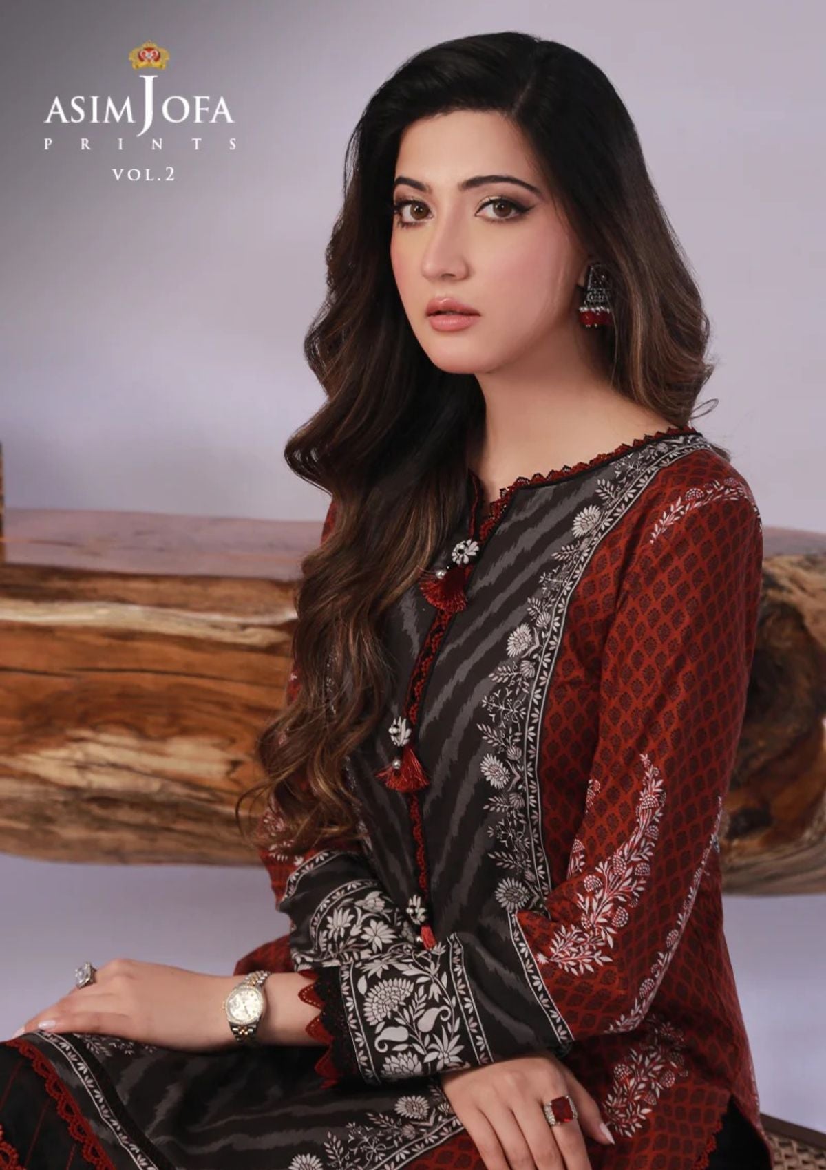 Lawn Collection - Asim Jofa - Basic - Print - 1 Pc - AJBP#58 - Official Asim Jofa - Agha Fabrics UK