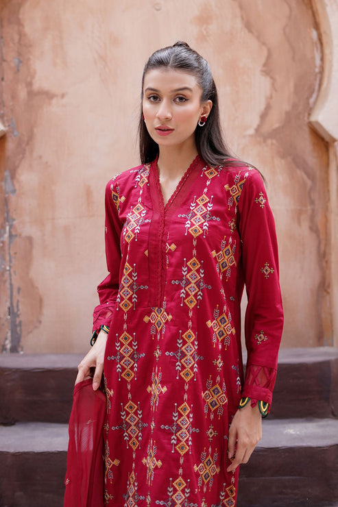 Kross Kulture | Luxury Baharaneh | Crimson KLX-00733