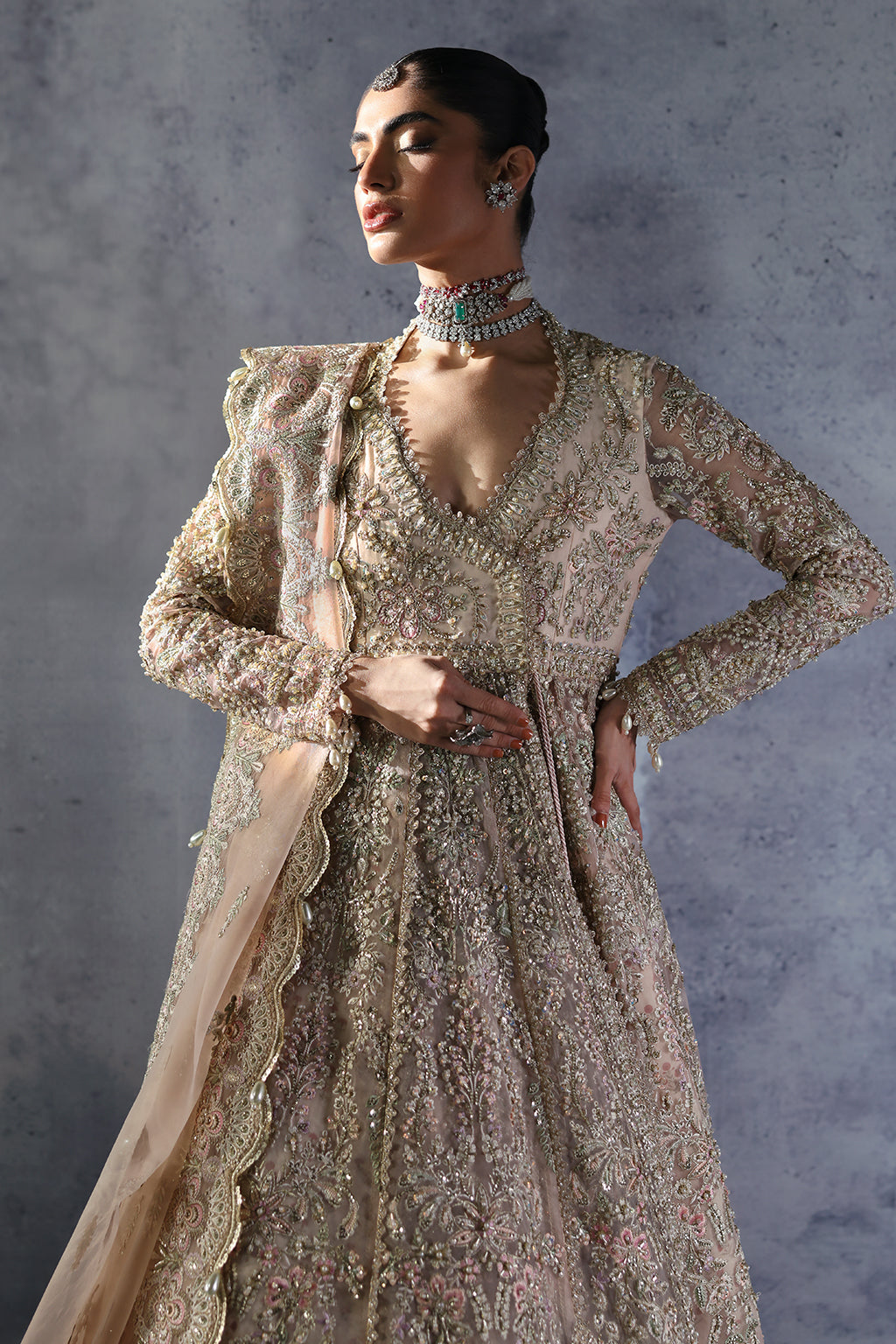 Afrozeh | The Brides Edit 24 | Emilia by Afrozeh - Designer Dress - Type: Ladies Clothes - Available at House of Maryam - 100% Original