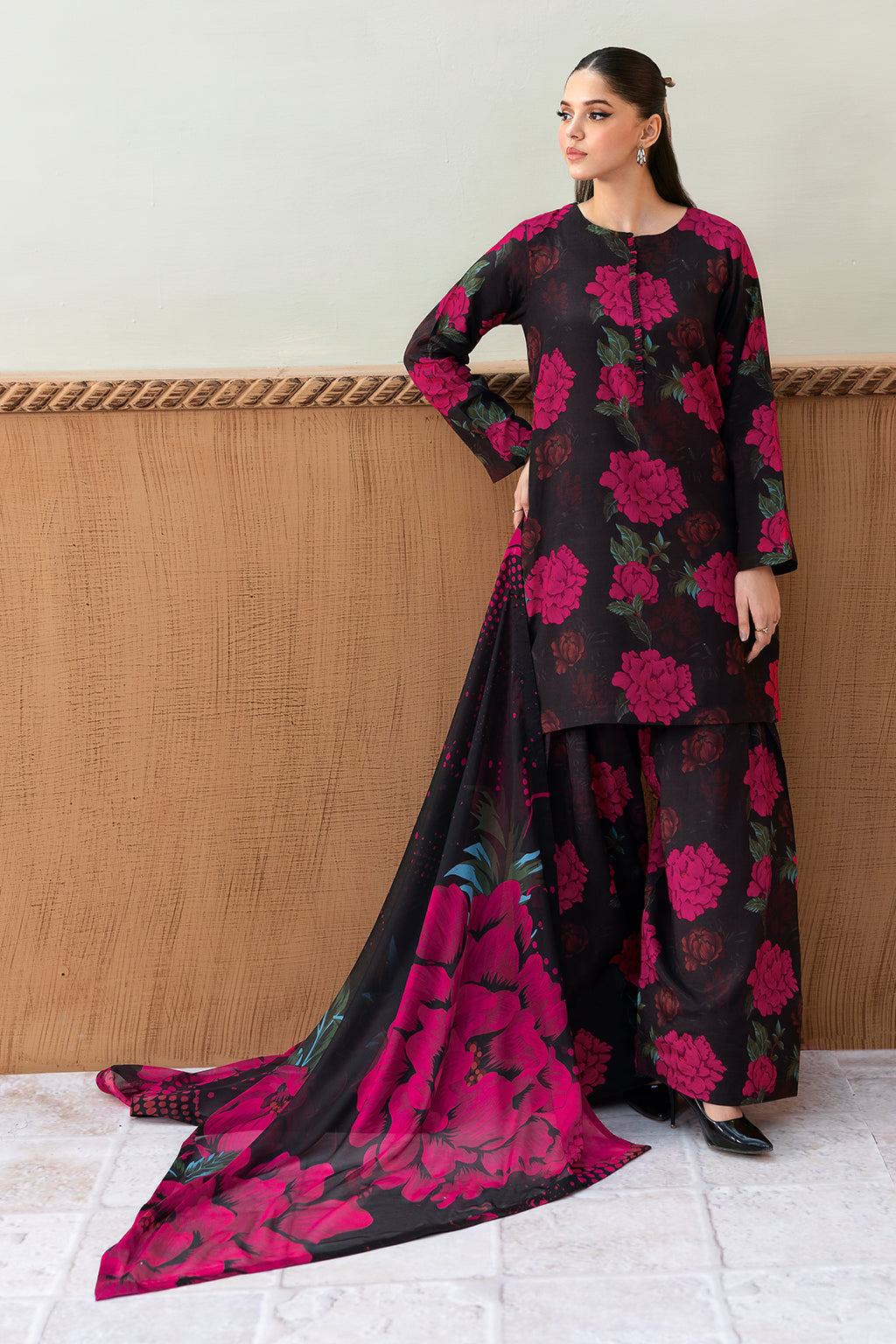 Afsanah | Basics Raw Silk | Dark Majestic AR-103