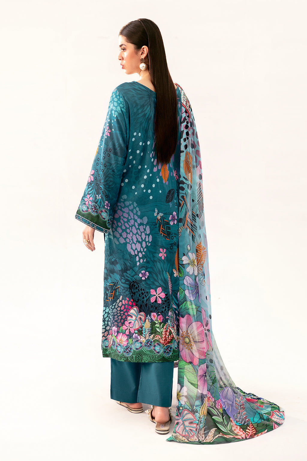 Afsanah | Ready to Wear | Fresh Teal AP-09 - Official Afsanah - Agha Fabrics UK