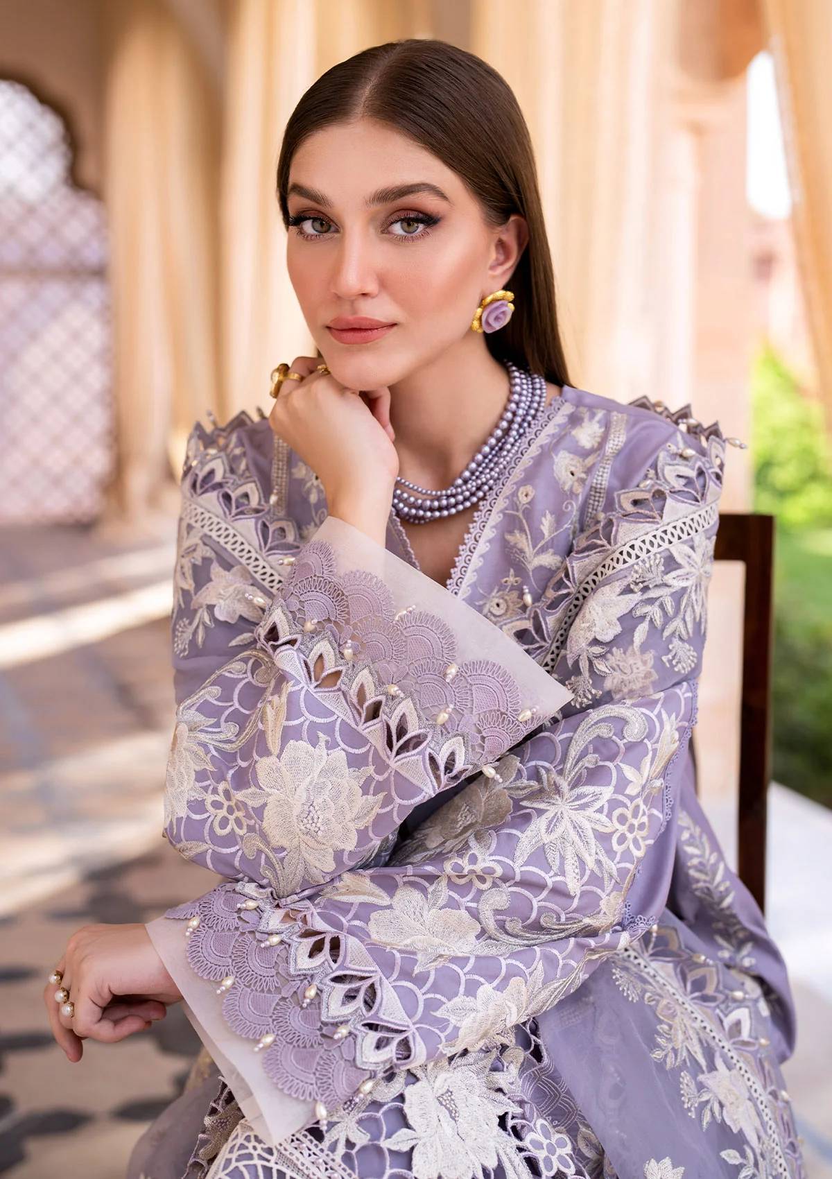 Lawn Collection - Akbar Aslam - Hayat - Eid - D#125 - Mist
