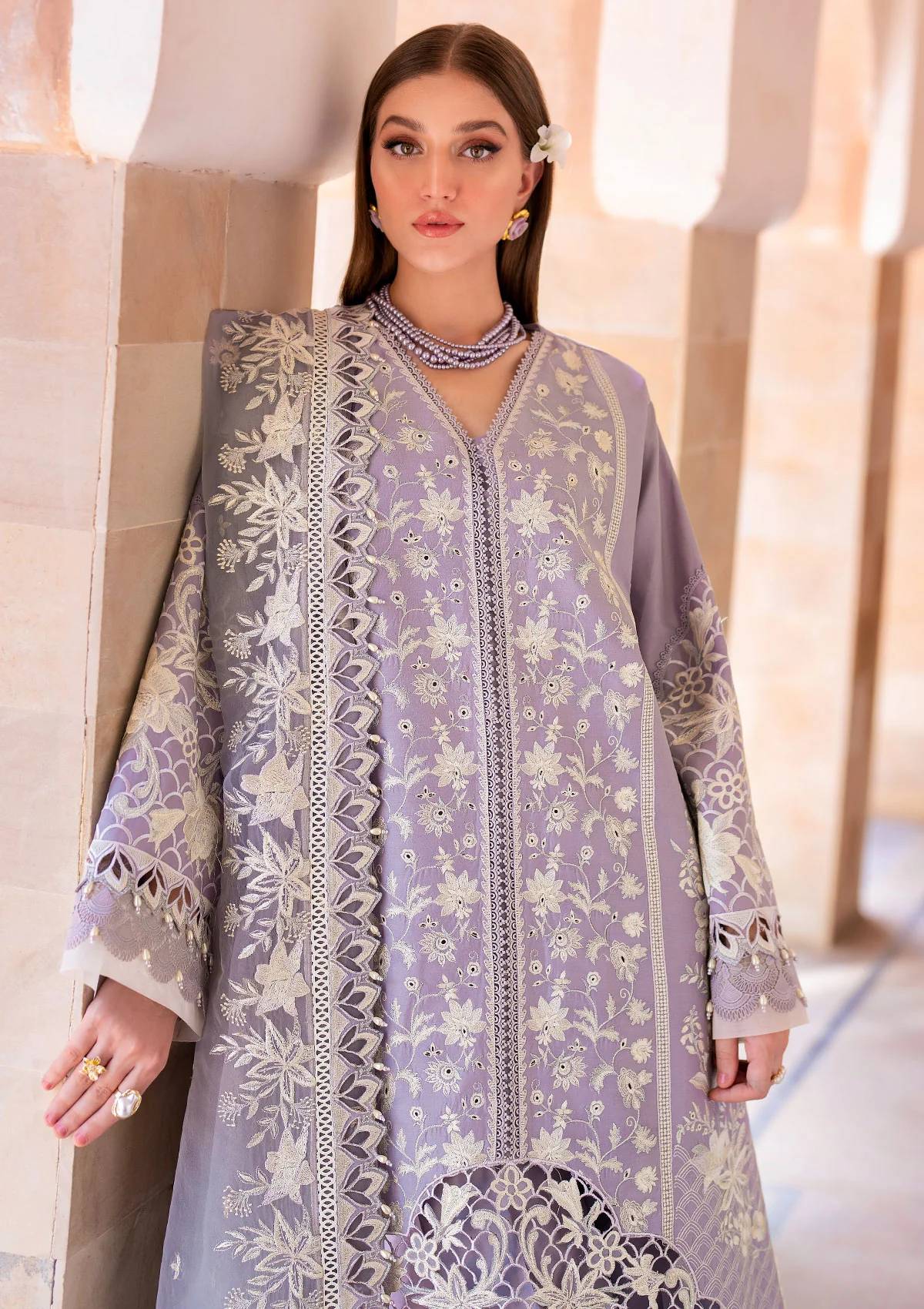 Lawn Collection - Akbar Aslam - Hayat - Eid - D#125 - Mist