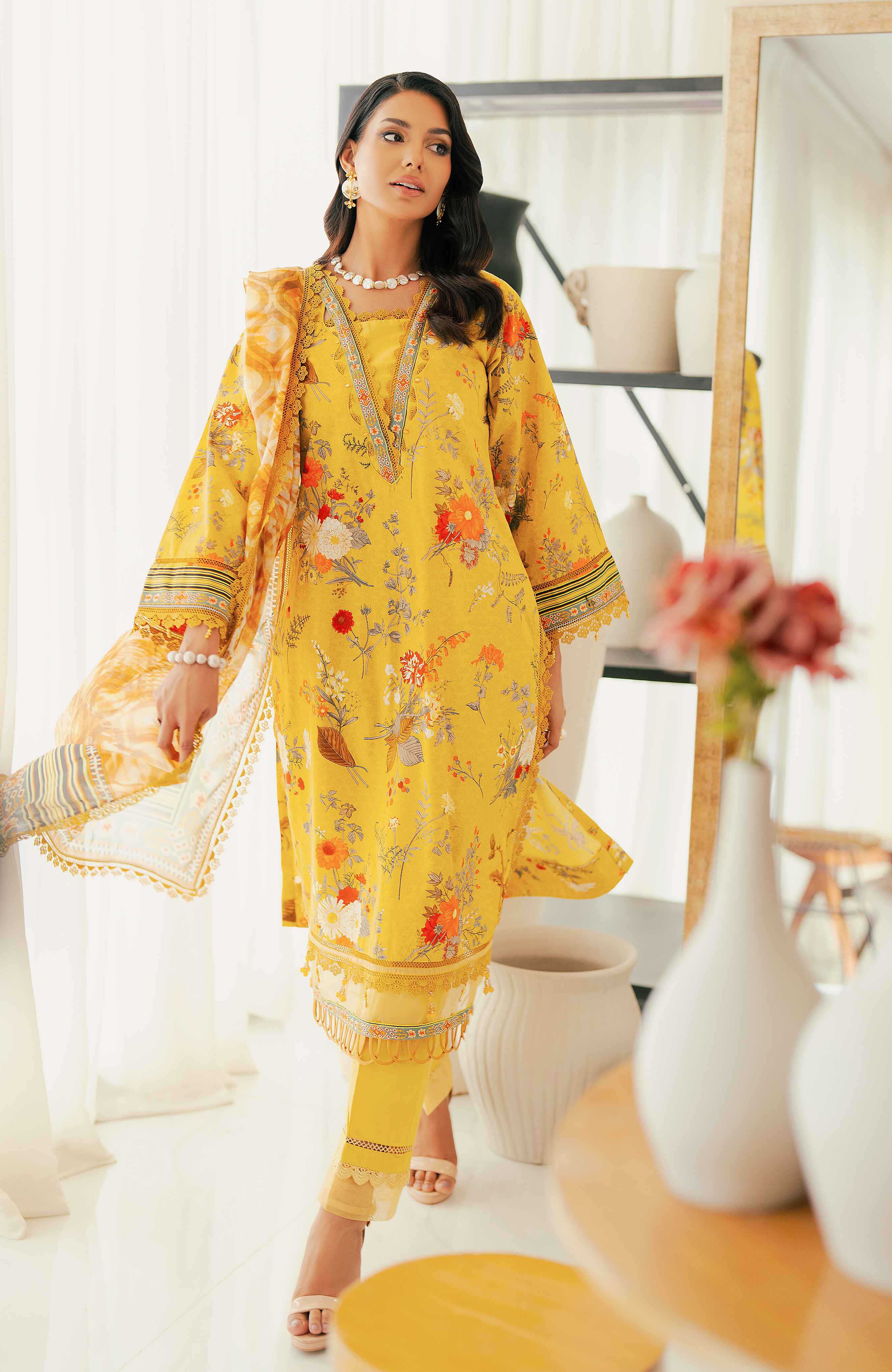 Al Zohaib | Sun Shine Bloom Cotton Silk | SCS-24-04