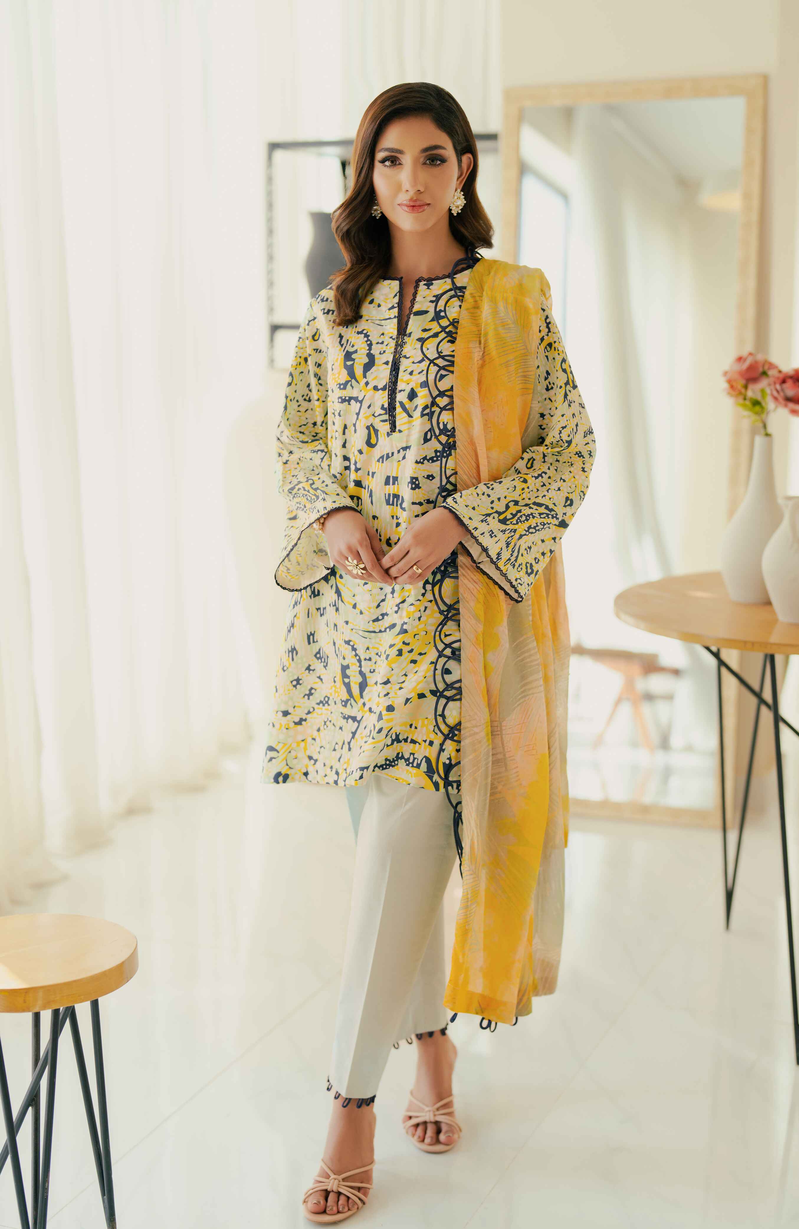 Al Zohaib | Sun Shine Bloom Cotton Silk | SCS-24-06