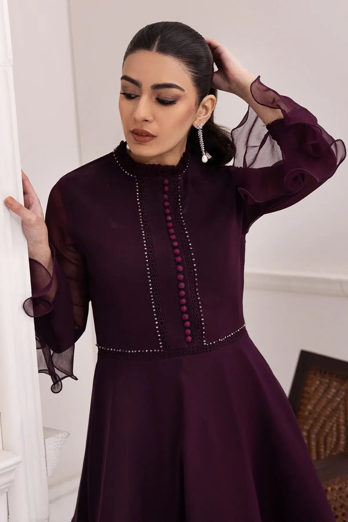 Alizeh | Formals Collection | Purple Frock 2 piece - RTW1001