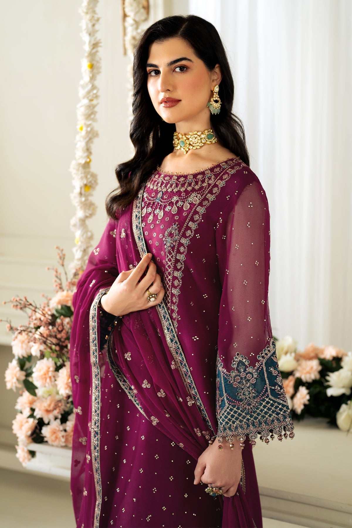 Alizeh | Selene Luxury Chiffon Collection 25 | AF-PS-8001-Rosie