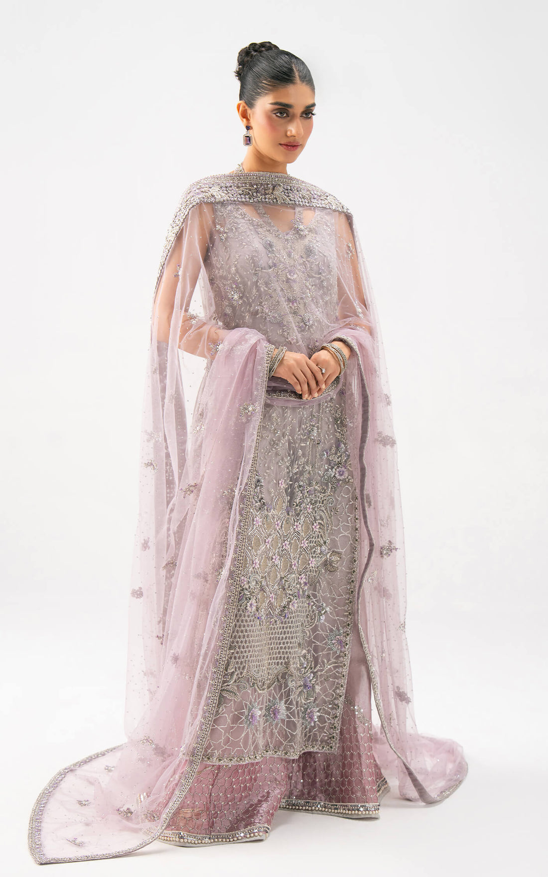 Asifa and Nabeel | Lyle Luxury Formals 25 | Amethyst Aura Bridal - Official Asifa and Nabeel - Agha Fabrics UK