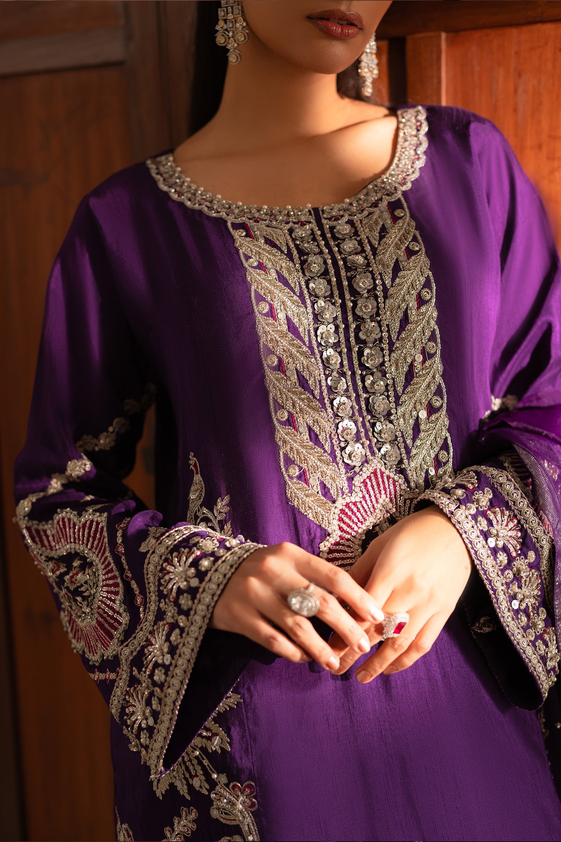 Ammara Khan | Ronaq Luxury Formals | Luxe Kurta Shalwar Set (D-08)