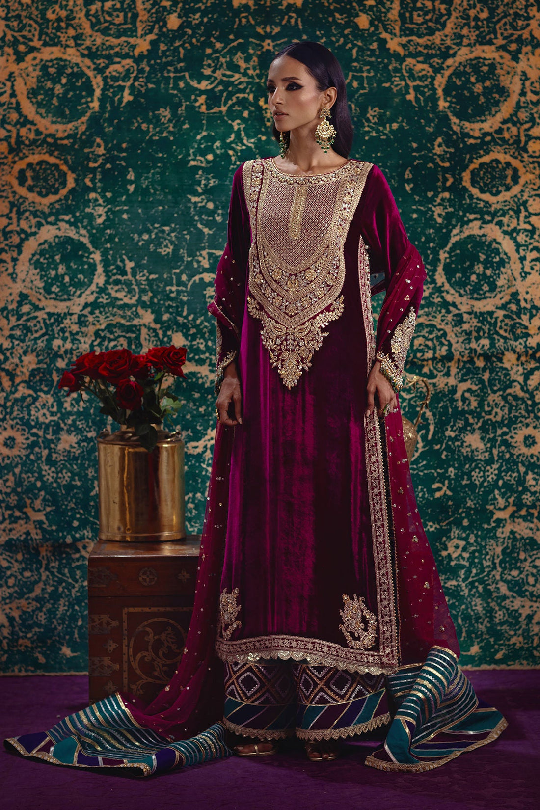 Annus Abrar | Mirha Winter Velour | Ezra - Official Annus Abrar - Agha Fabrics UK