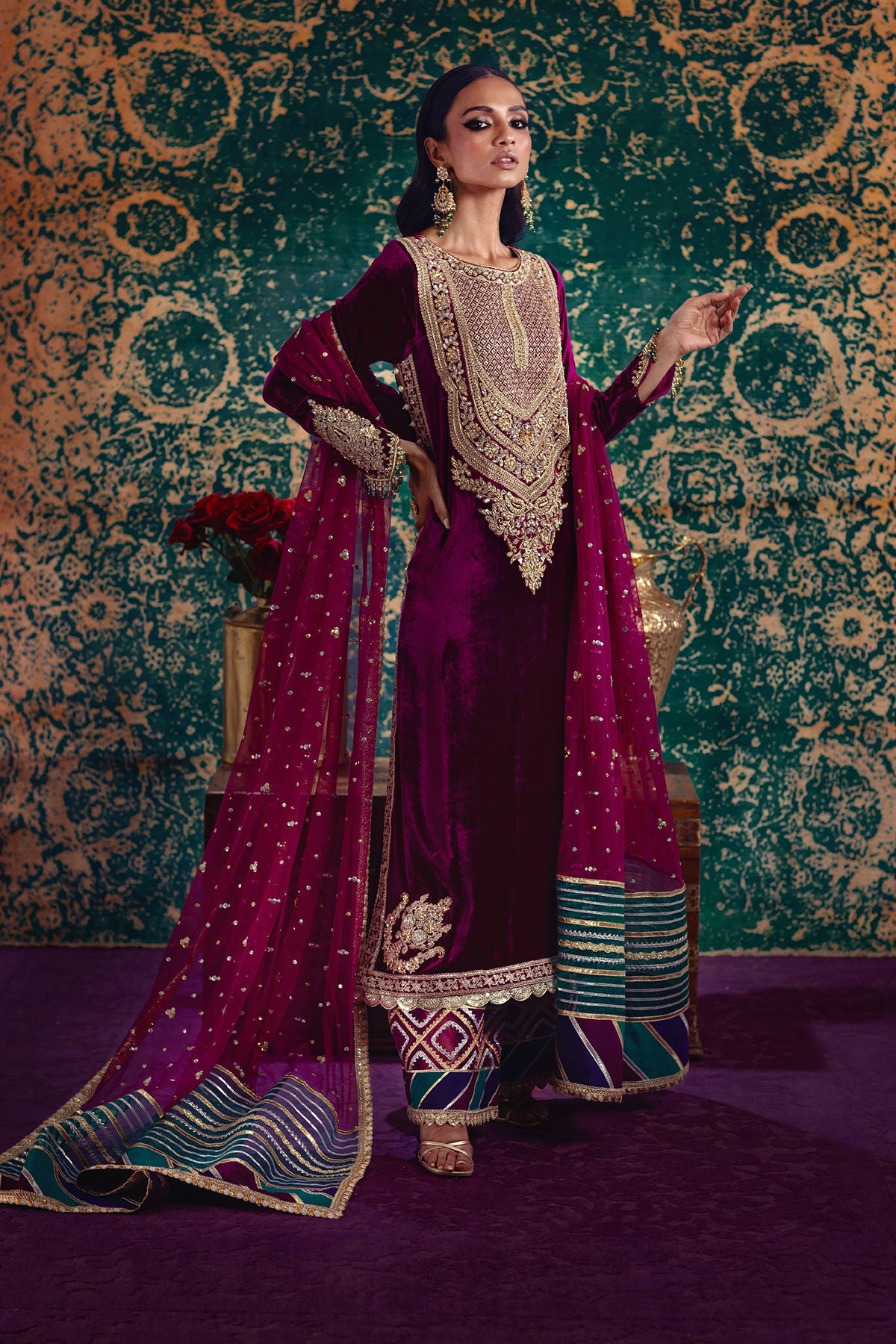 Annus Abrar | Mirha Winter Velour | Ezra - Official Annus Abrar - Agha Fabrics UK