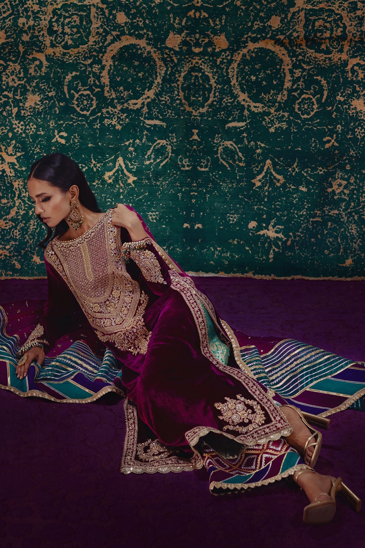 Annus Abrar | Mirha Winter Velour | Ezra - Official Annus Abrar - Agha Fabrics UK