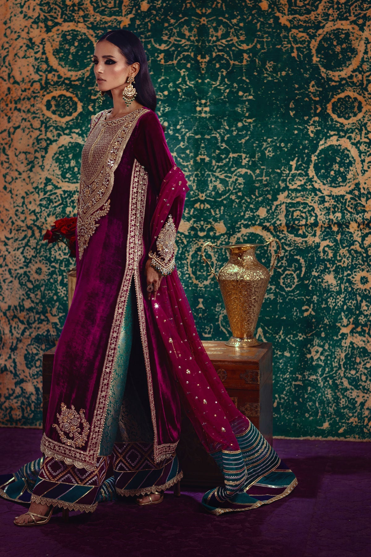 Annus Abrar | Mirha Winter Velour | Ezra - Official Annus Abrar - Agha Fabrics UK