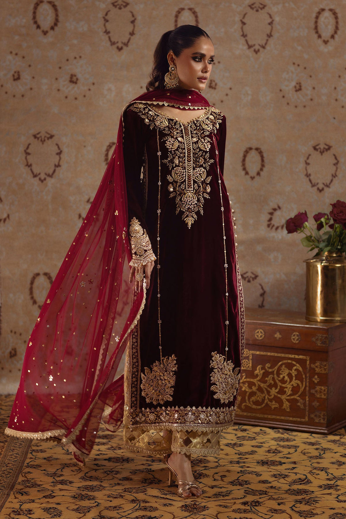 Annus Abrar | Mirha Winter Velour | Arwa - Official Annus Abrar - Agha Fabrics UK