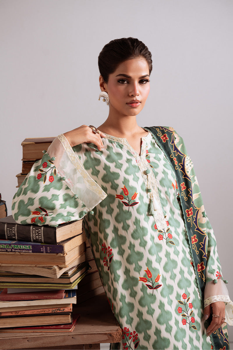 Cross Stitch | Khaddar Linen 25 | TRIBAL HAZE - Official Cross Stitch - Agha Fabrics UK