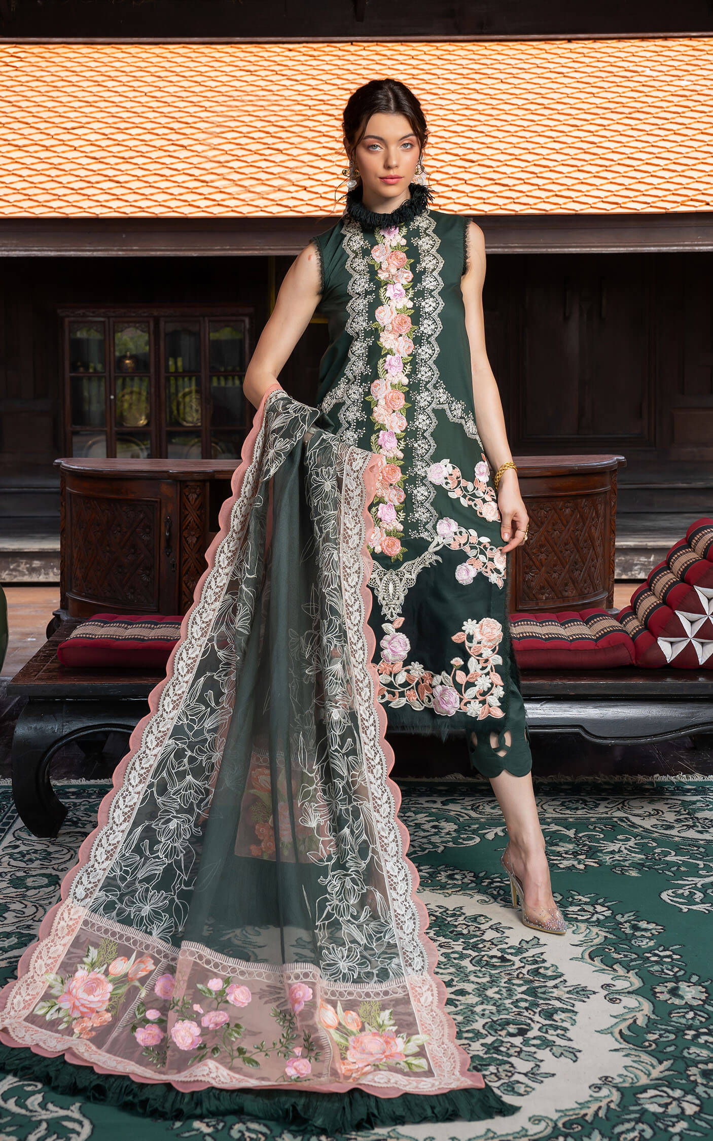 Asifa and Nabeel | Rosemary Ruffles 24 | Charisma -  Asifa and Nabeel Luxury - Original Designer Dress - House of Maryam