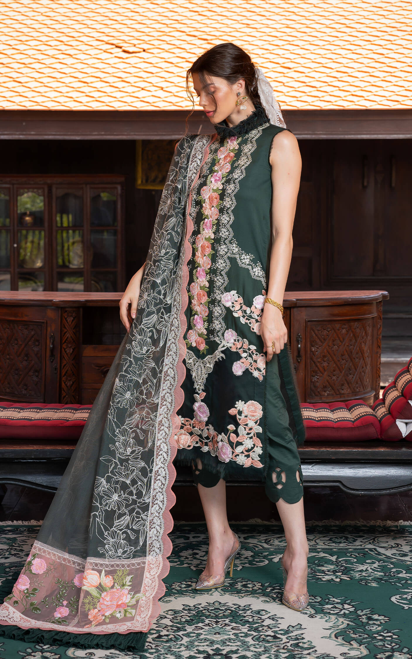 Asifa and Nabeel | Rosemary Ruffles 24 | Charisma -  Asifa and Nabeel Luxury - Original Designer Dress - House of Maryam