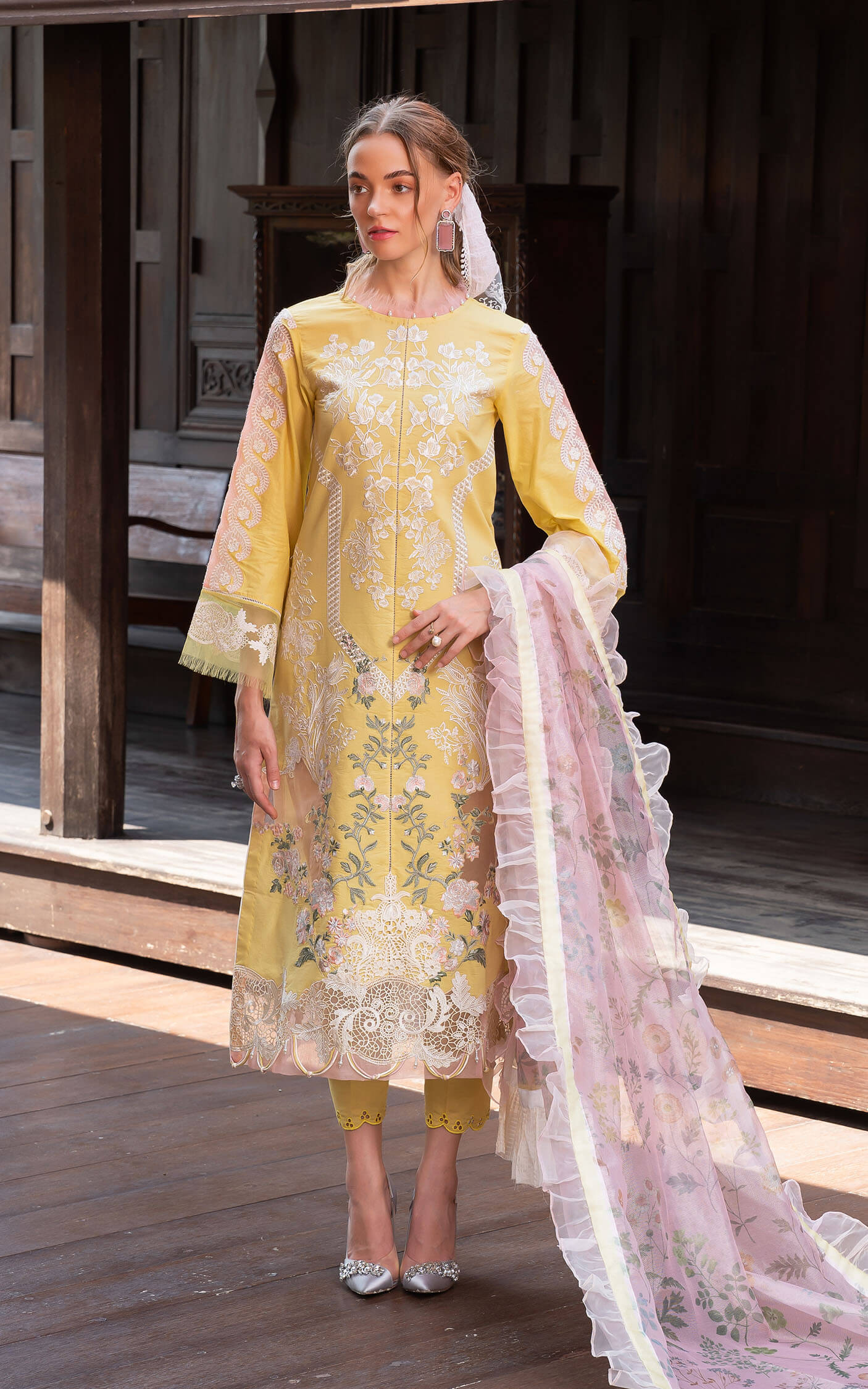 Asifa and Nabeel | Rosemary Ruffles 24 | Essence -  Asifa and Nabeel Luxury - Original Designer Dress - House of Maryam