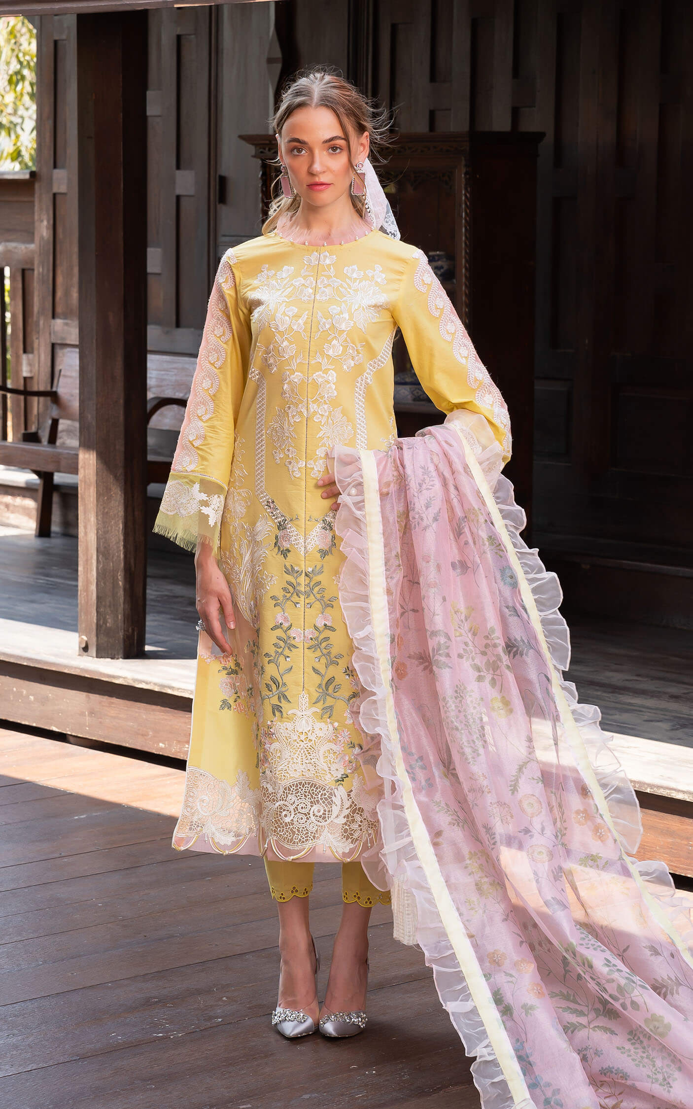 Asifa and Nabeel | Rosemary Ruffles 24 | Essence -  Asifa and Nabeel Luxury - Original Designer Dress - House of Maryam