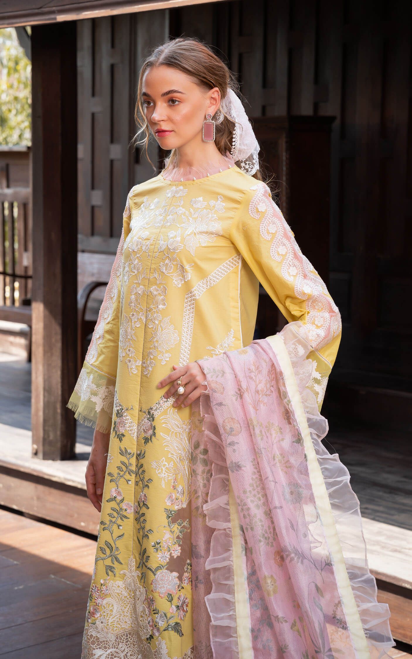 Asifa and Nabeel | Rosemary Ruffles 24 | Essence -  Asifa and Nabeel Luxury - Original Designer Dress - House of Maryam