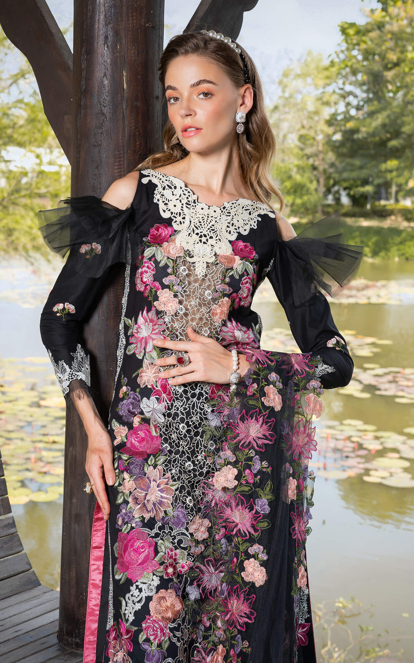 Asifa and Nabeel | Rosemary Ruffles 24 | Euphoria -  Asifa and Nabeel Luxury - Original Designer Dress - House of Maryam