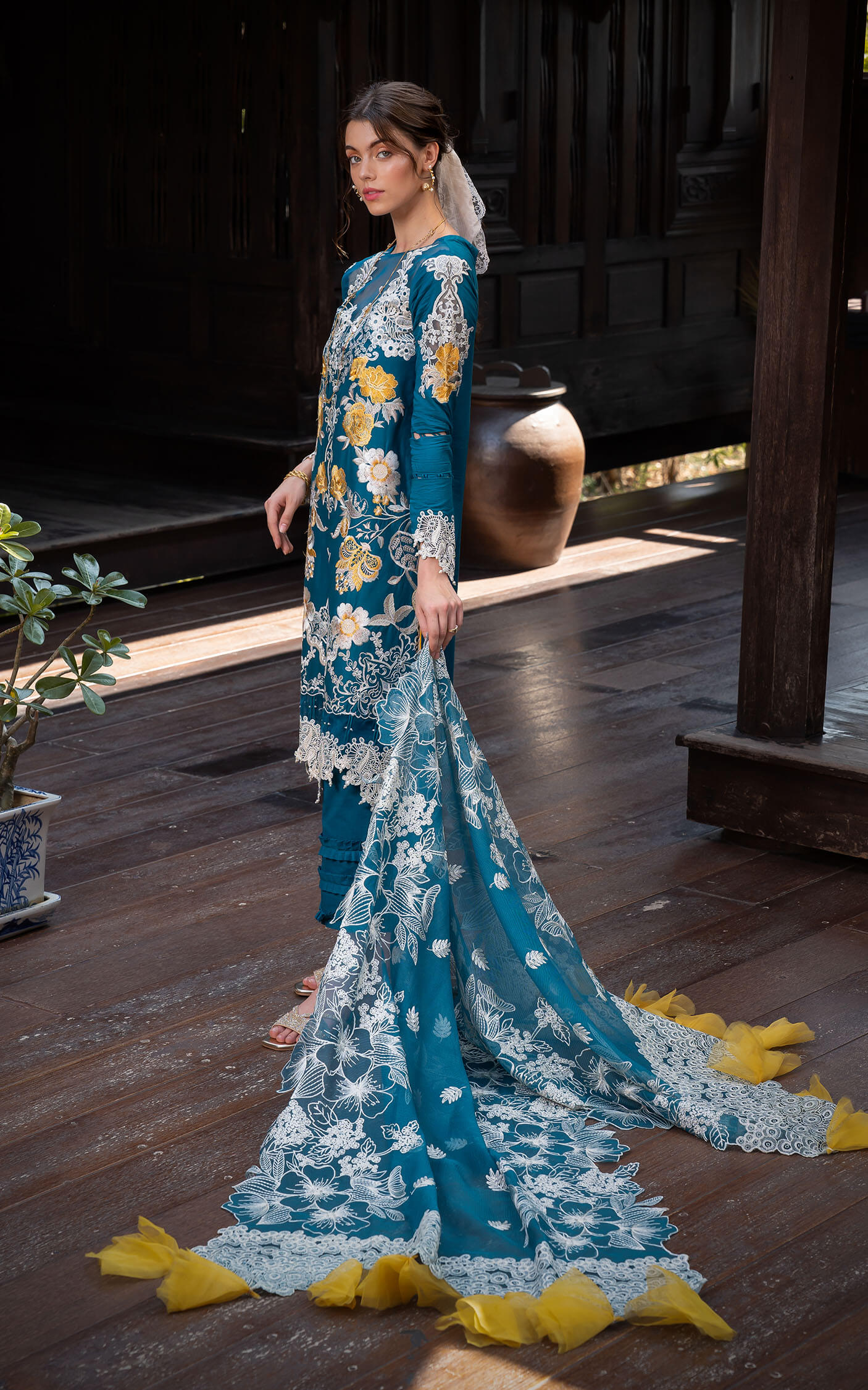 Asifa and Nabeel | Rosemary Ruffles 24 | Flora -  Asifa and Nabeel Luxury - Original Designer Dress - House of Maryam