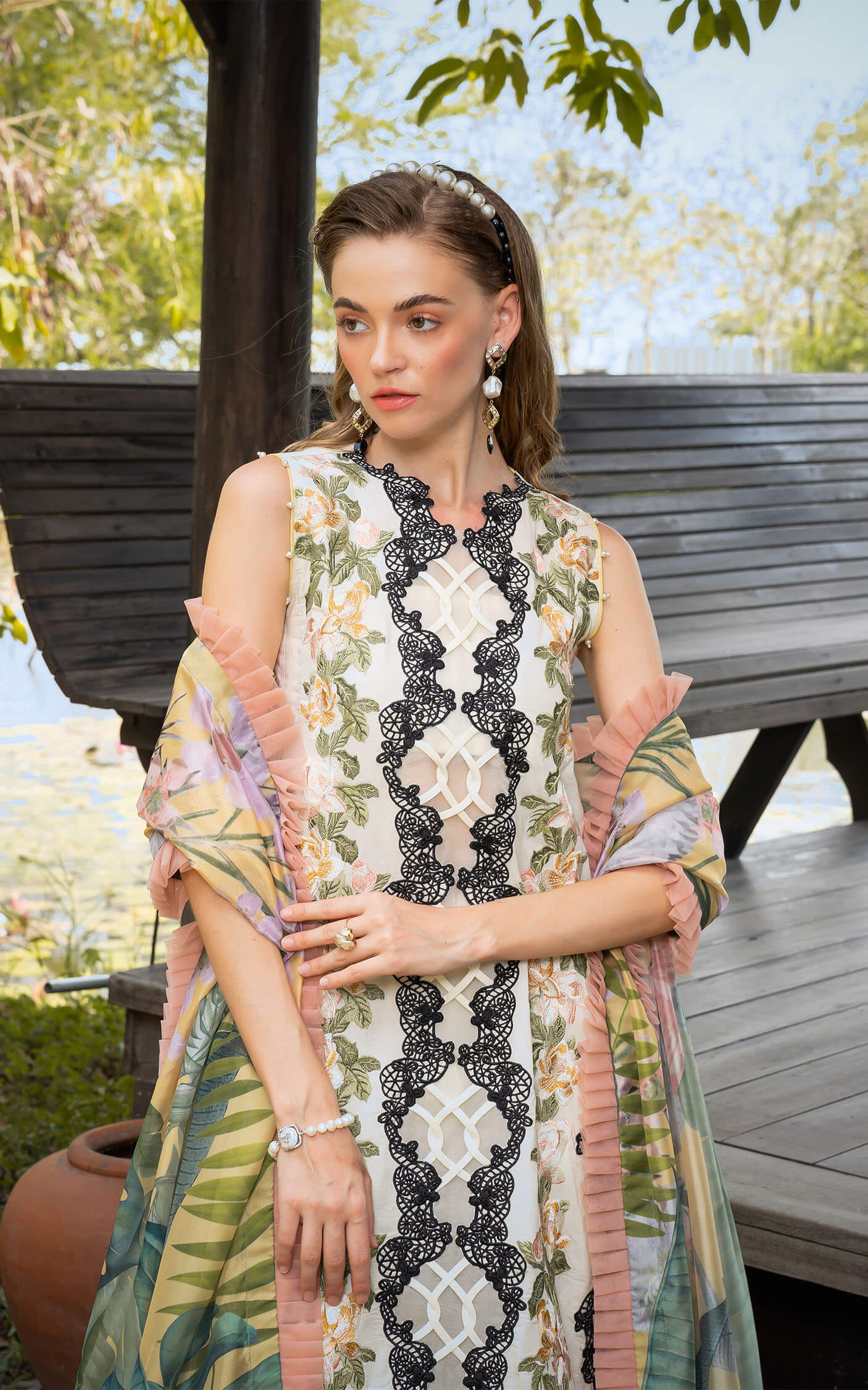 Asifa and Nabeel | Rosemary Ruffles 24 | Mystique -  Asifa and Nabeel Luxury - Original Designer Dress - House of Maryam