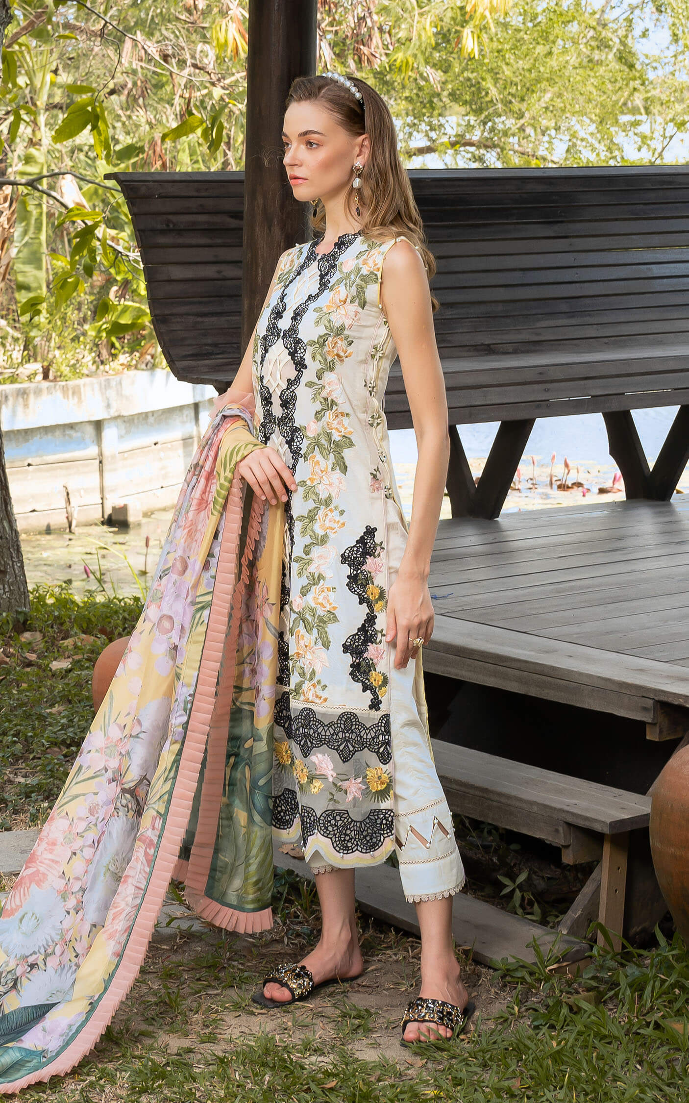 Asifa and Nabeel | Rosemary Ruffles 24 | Mystique -  Asifa and Nabeel Luxury - Original Designer Dress - House of Maryam