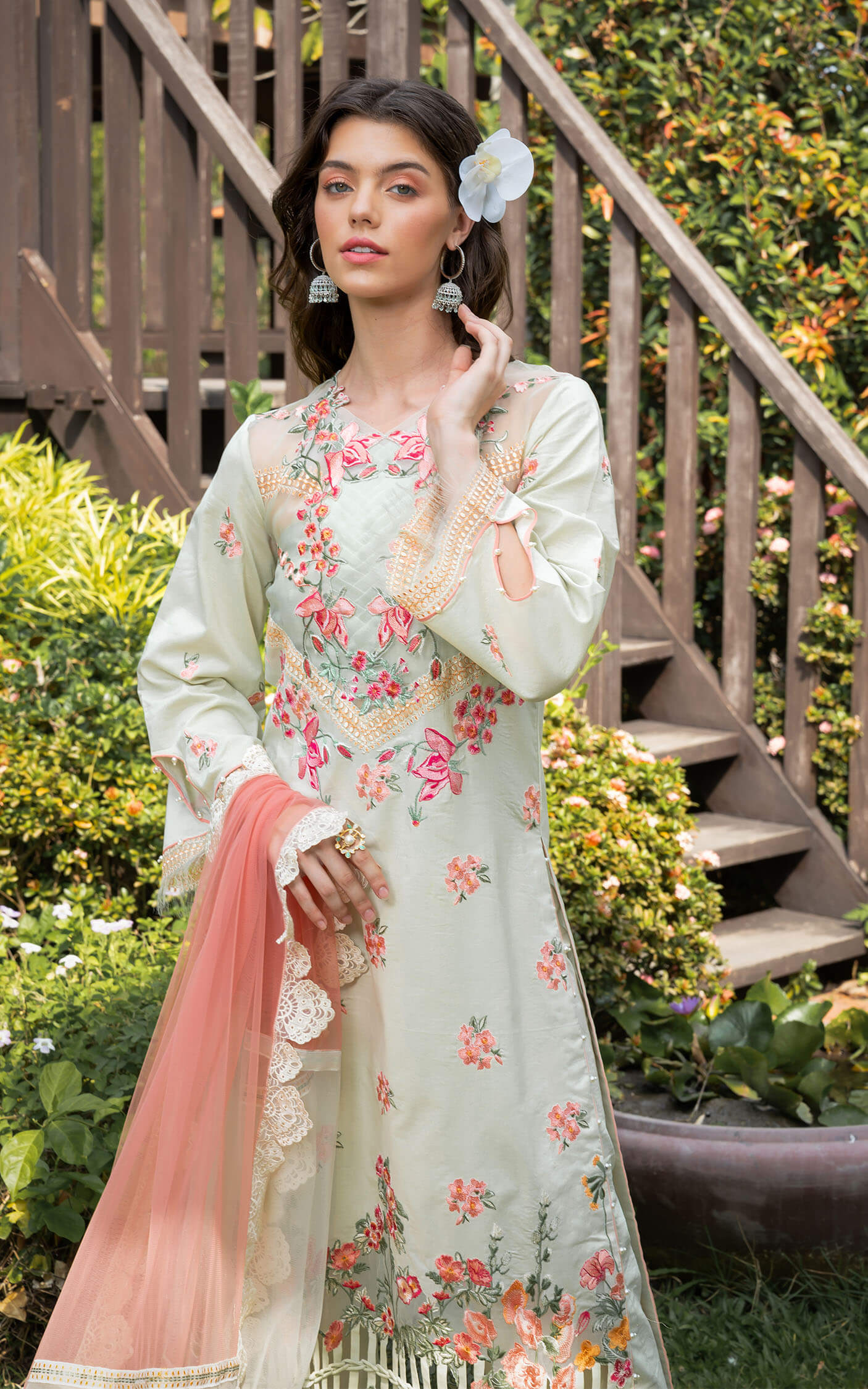 Asifa and Nabeel | Rosemary Ruffles 24 | Serene -  Asifa and Nabeel Luxury - Original Designer Dress - House of Maryam