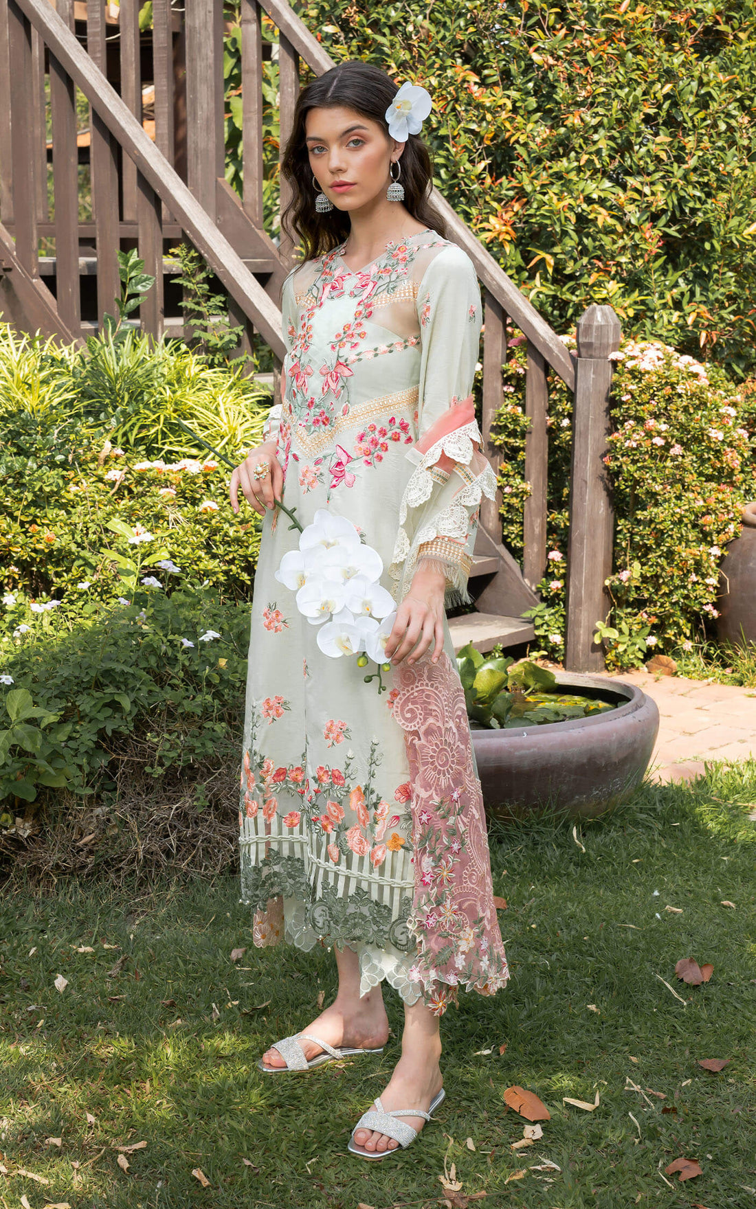 Asifa and Nabeel | Rosemary Ruffles 24 | Serene -  Asifa and Nabeel Luxury - Original Designer Dress - House of Maryam