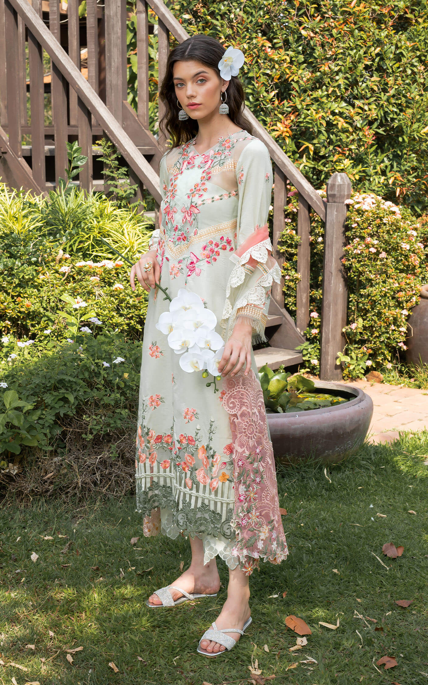 Asifa and Nabeel | Rosemary Ruffles 24 | Serene -  Asifa and Nabeel Luxury - Original Designer Dress - House of Maryam