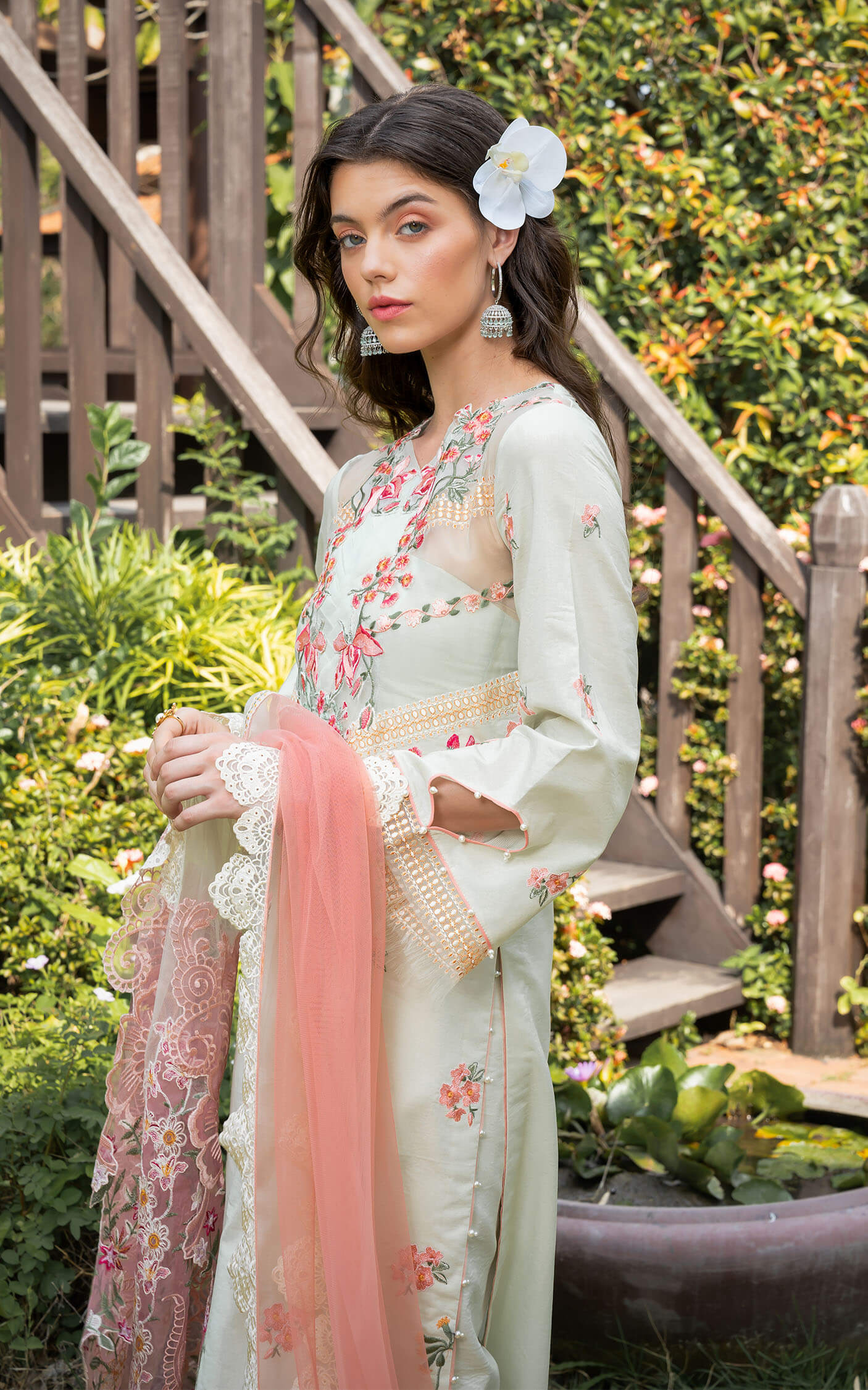 Asifa and Nabeel | Rosemary Ruffles 24 | Serene -  Asifa and Nabeel Luxury - Original Designer Dress - House of Maryam