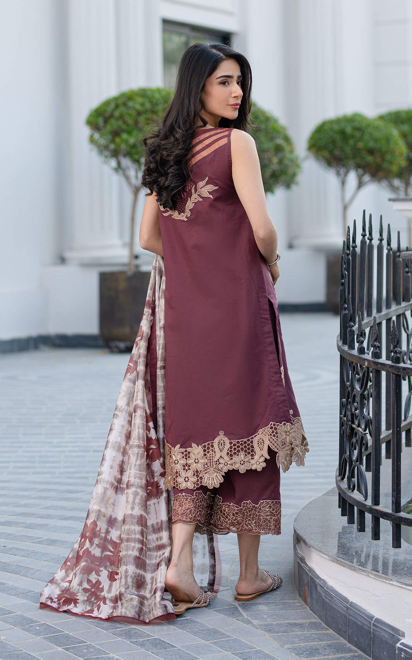 Asifa and Nabeel | Rosemary Ruffles 24 | Sheen -  Asifa and Nabeel Luxury - Original Designer Dress - House of Maryam
