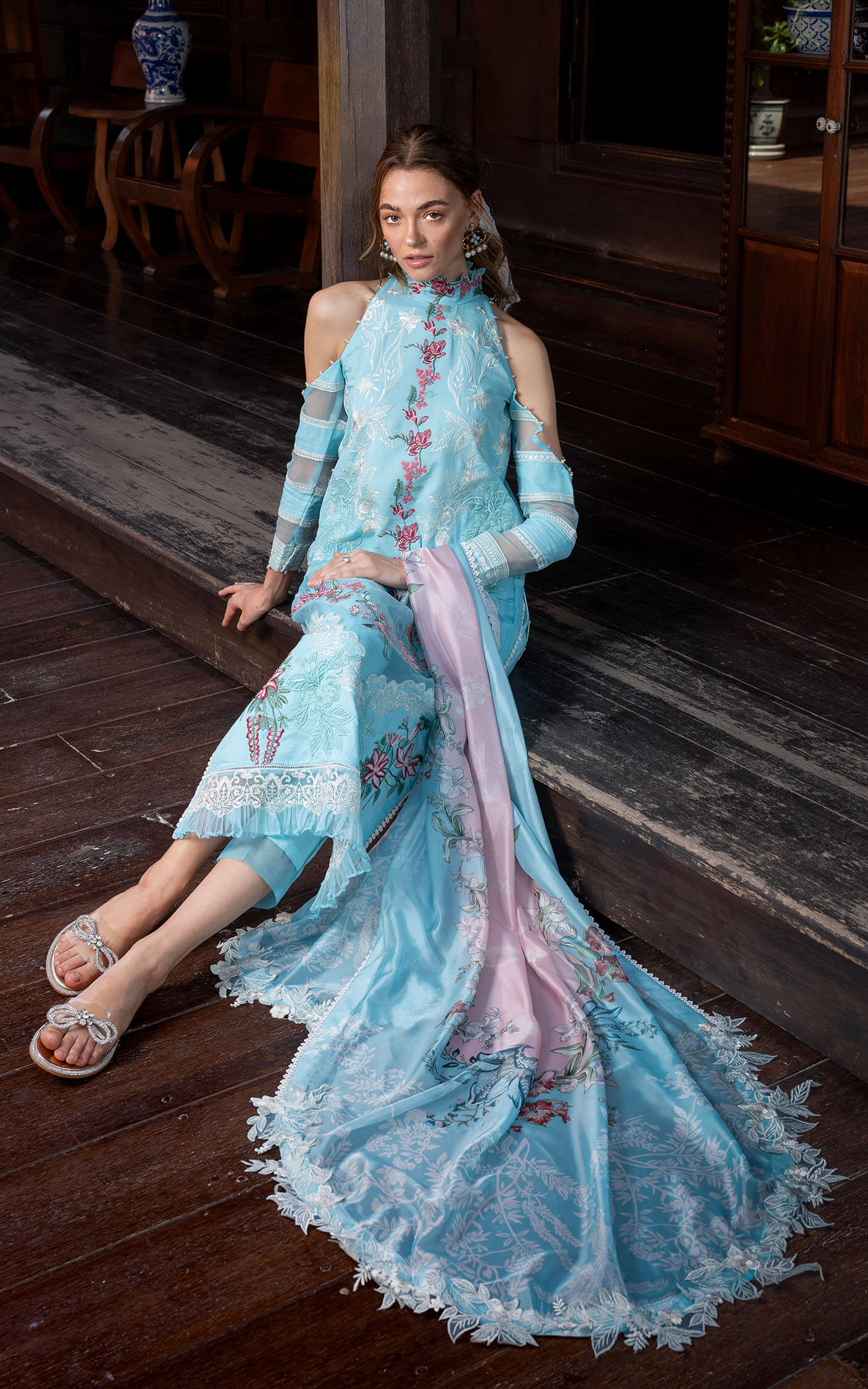 Asifa and Nabeel | Rosemary Ruffles 24 | Utopia -  Asifa and Nabeel Luxury - Original Designer Dress - House of Maryam